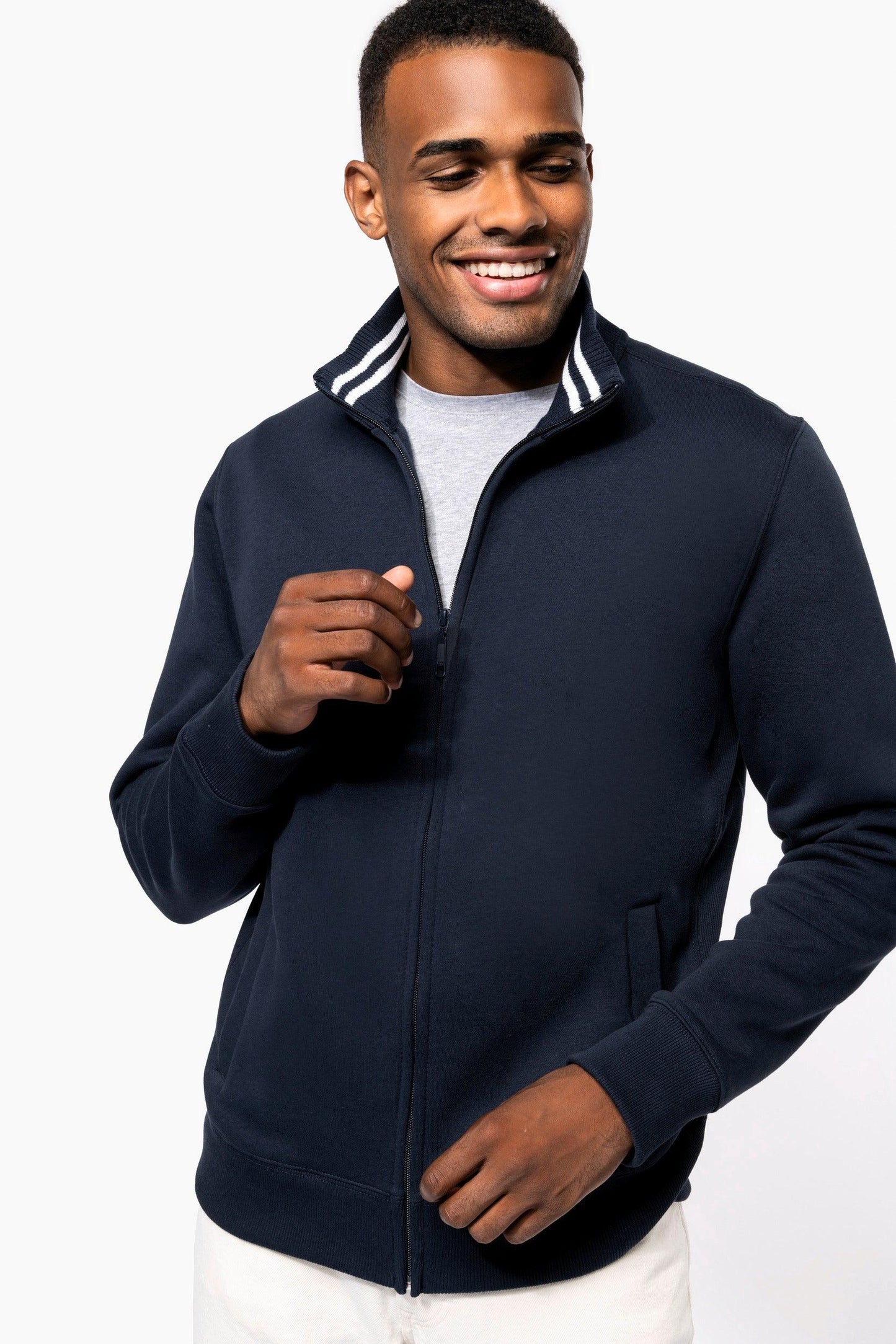 Veste molleton zippée homme - La-broderie