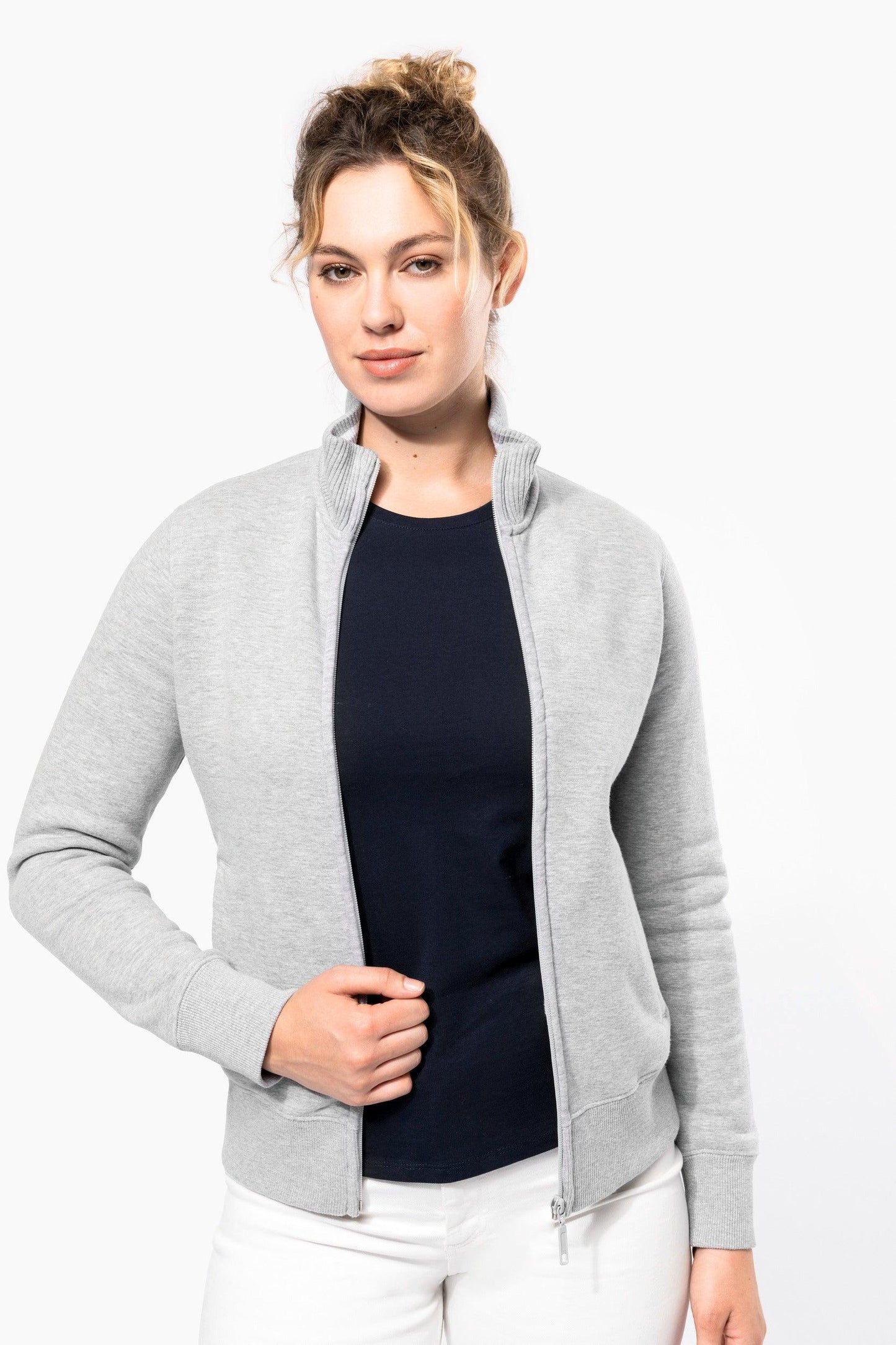 Veste molleton zippée femme - La-broderie