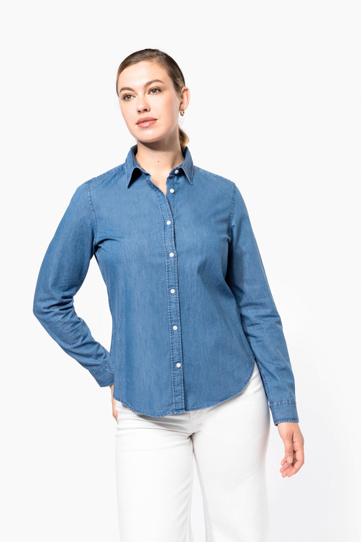 Chemise denim femme - La-broderie