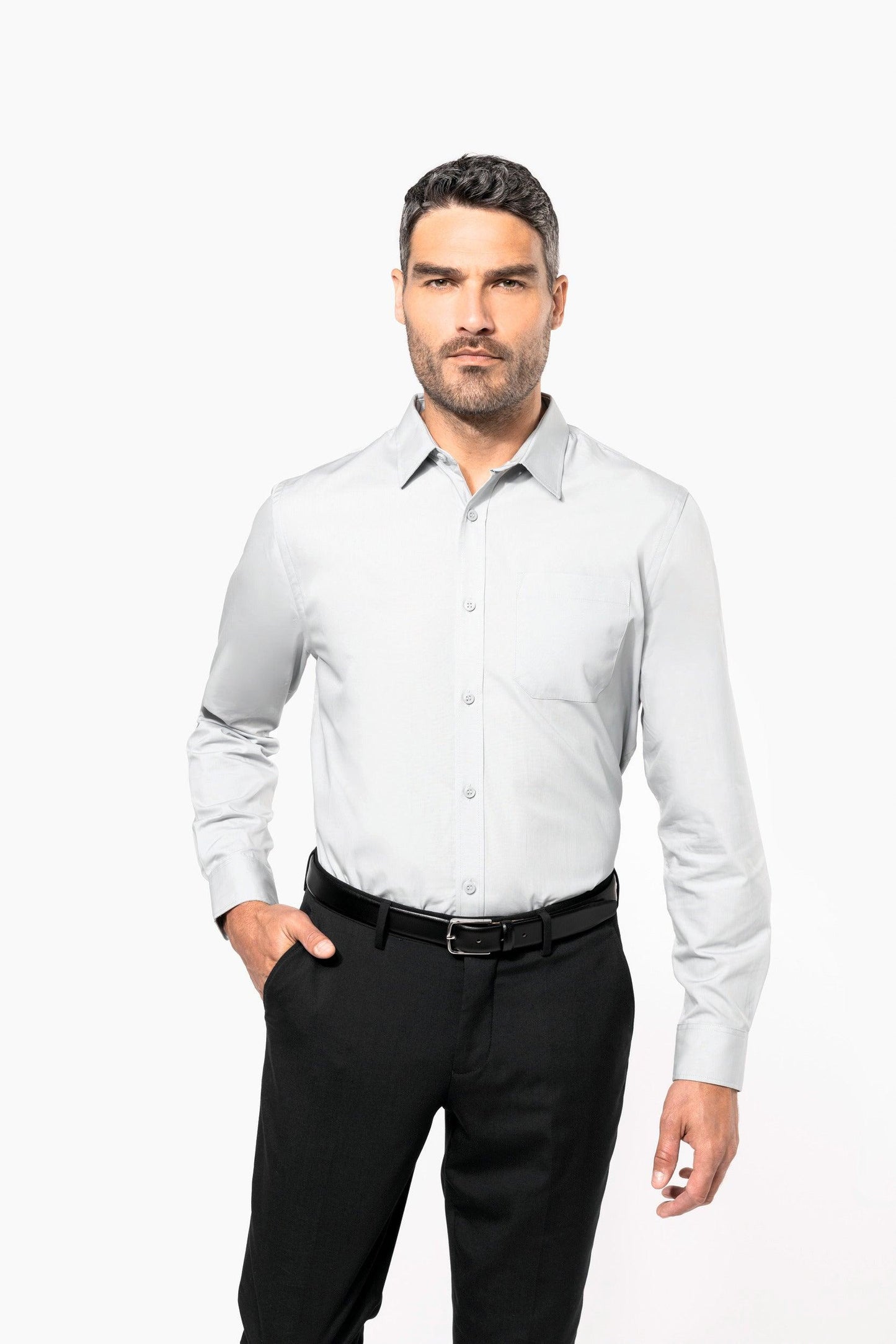 Chemise popeline manches longues - La-broderie