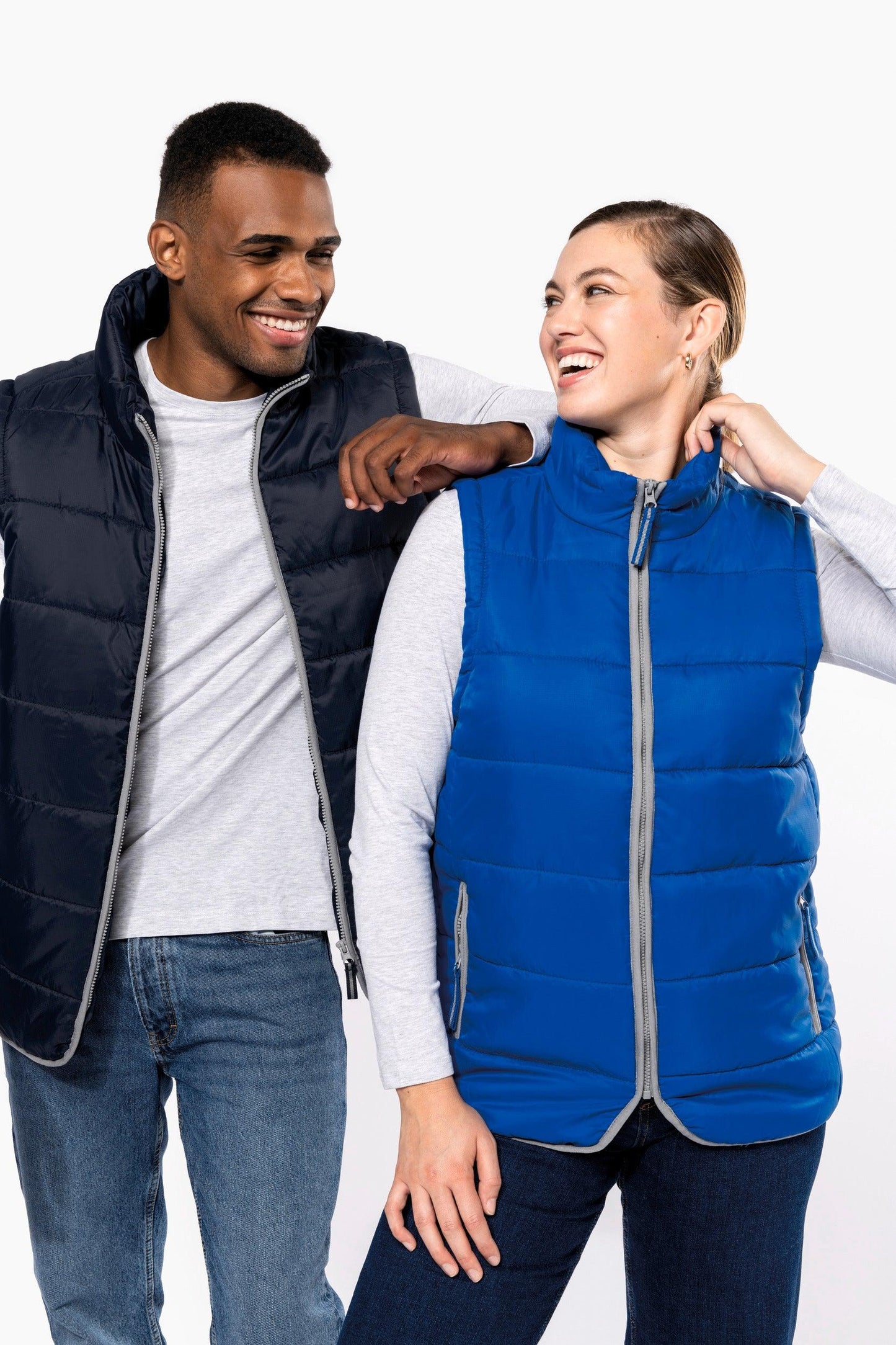 Bodywarmer matelassé unisexe - La-broderie