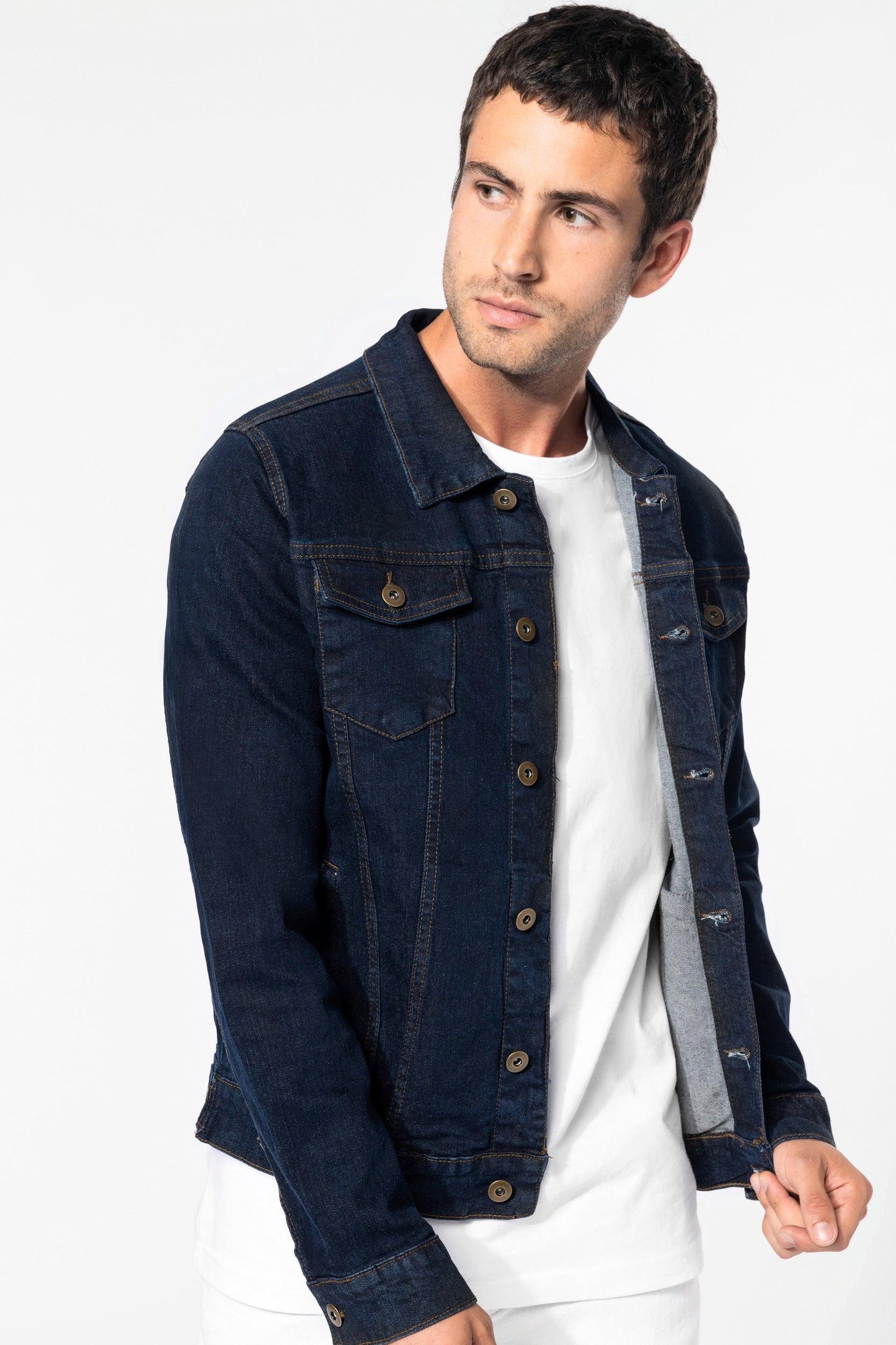 Blouson denim non doublé homme - La-broderie