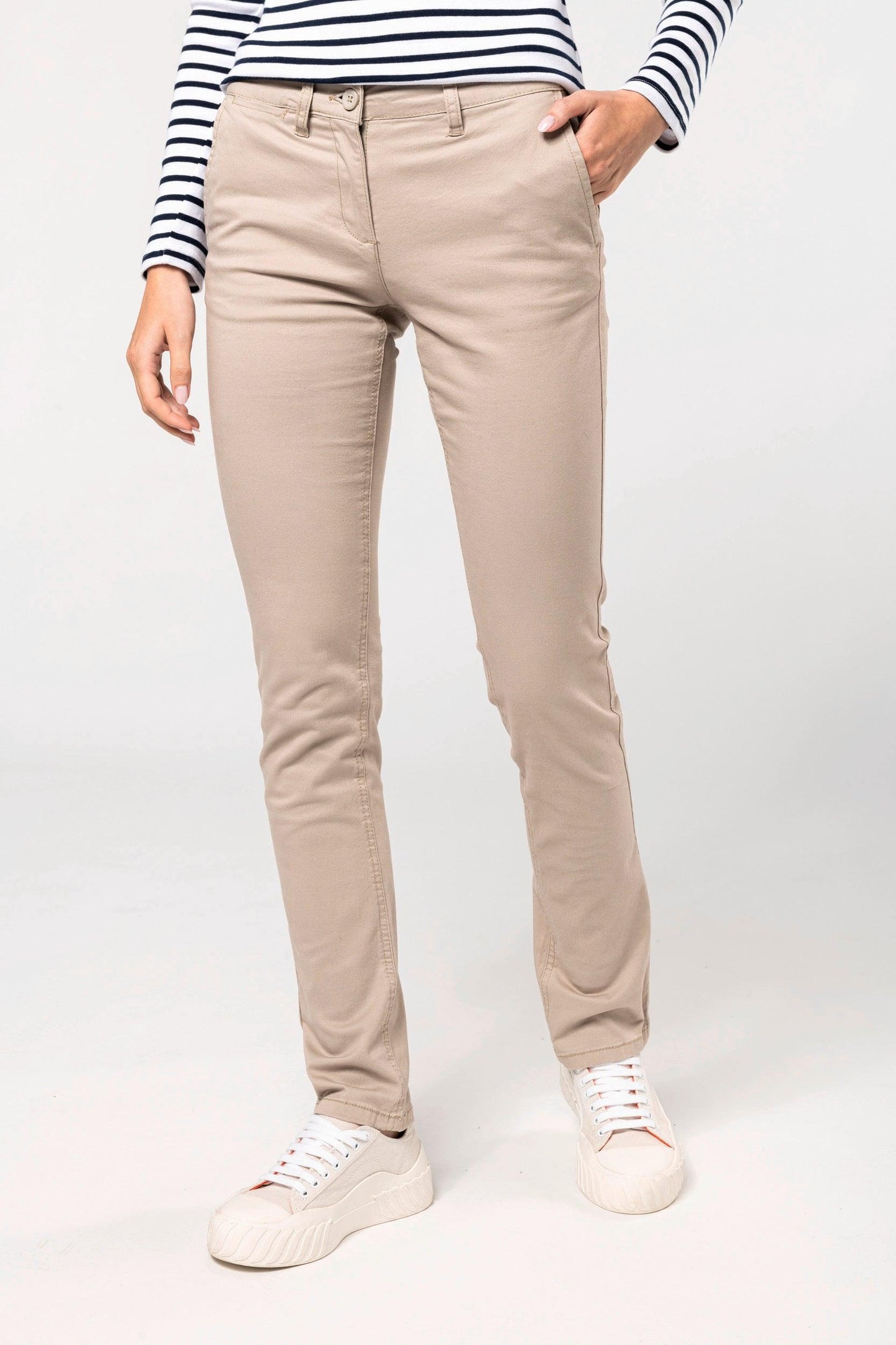 Pantalon chino femme - La-broderie