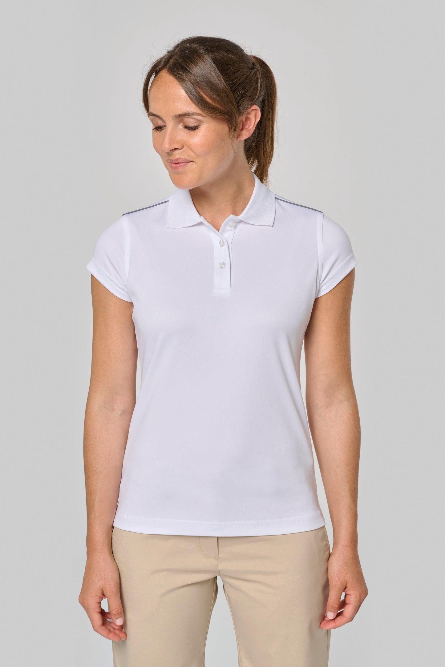 Polo manches courtes femme - La-broderie