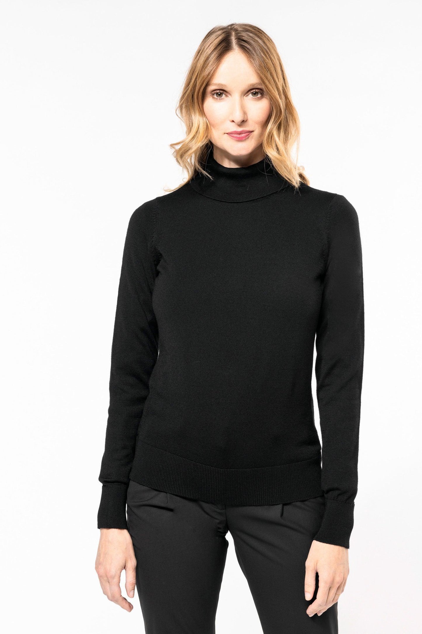 Pull Mérinos col roulé femme - La-broderie