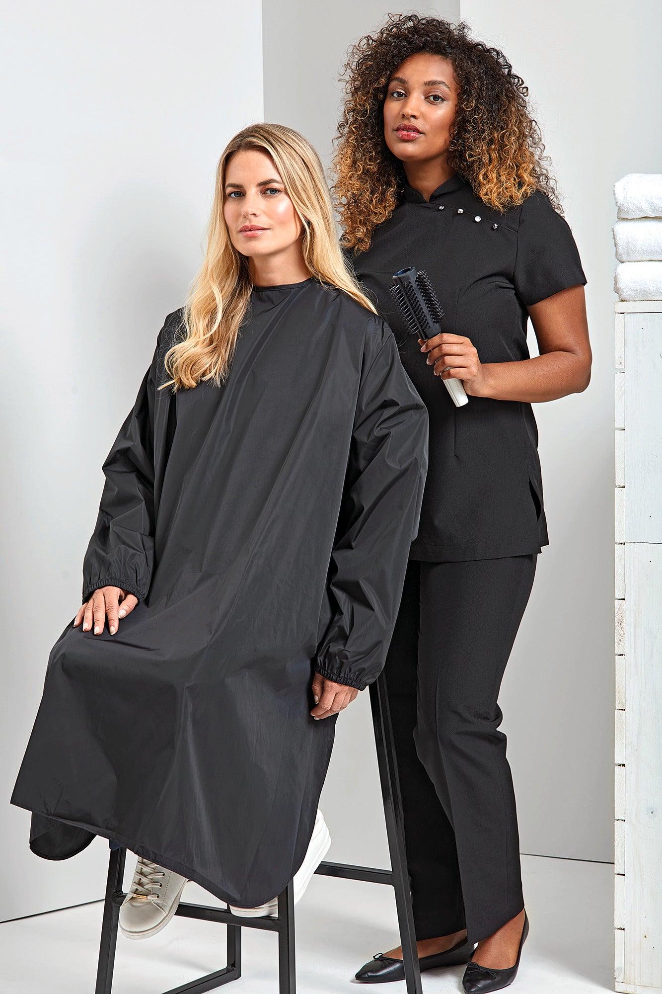 Robe de salon imperméable manches longues - La-broderie