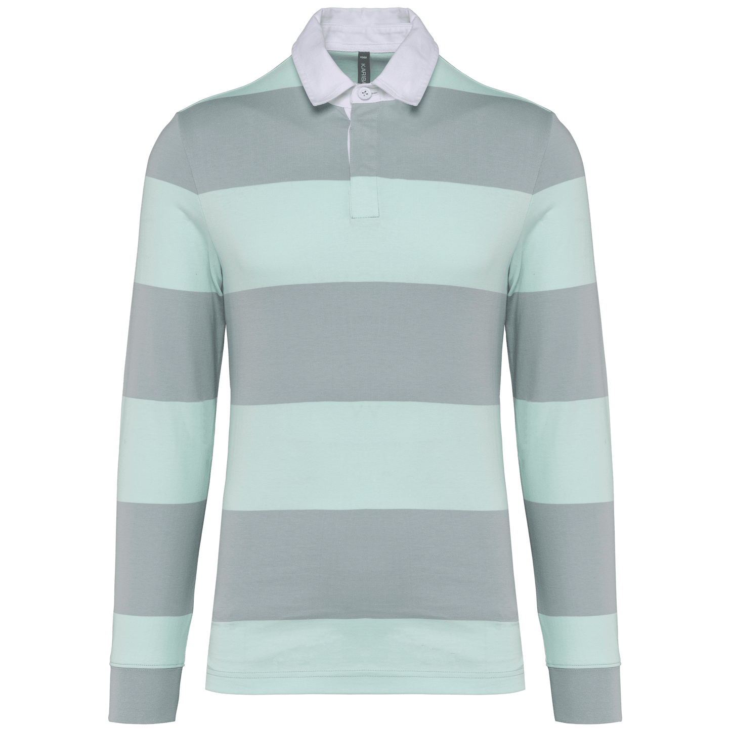 Polo rugby rayé manches longues unisexe - La-broderie