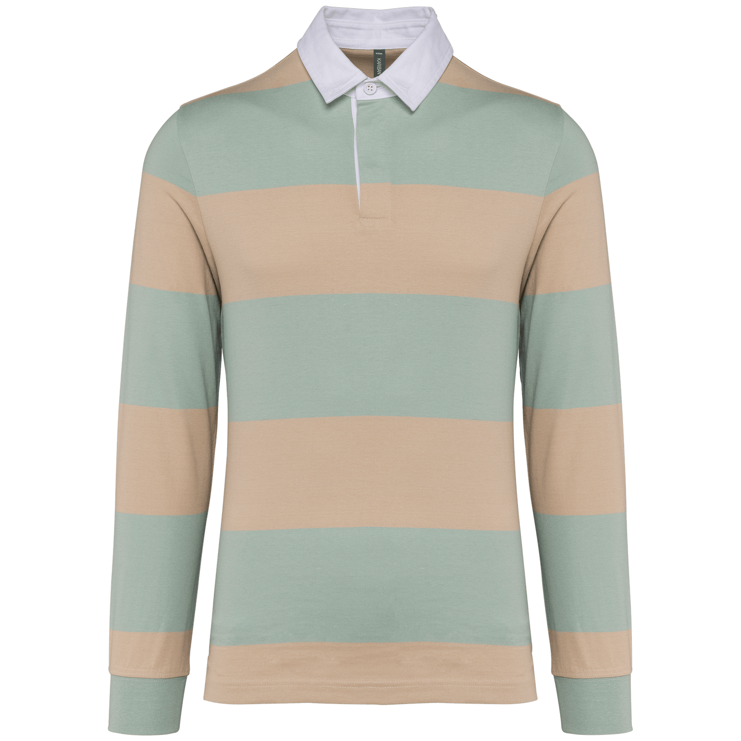Polo rugby rayé manches longues unisexe - La-broderie