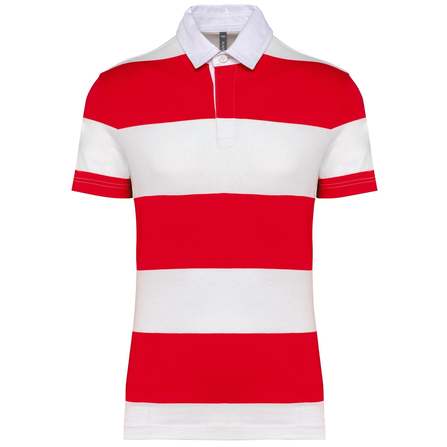Polo rugby rayé manches courtes unisexe - La-broderie