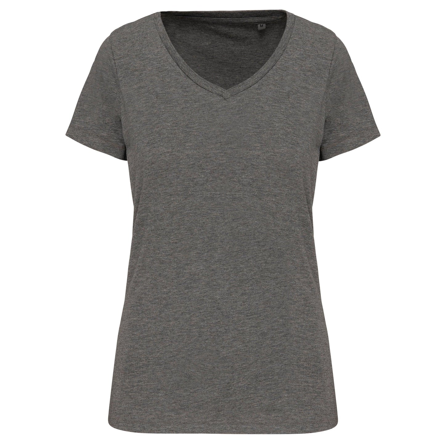 T-shirt Supima® col V manches courtes femme - La-broderie
