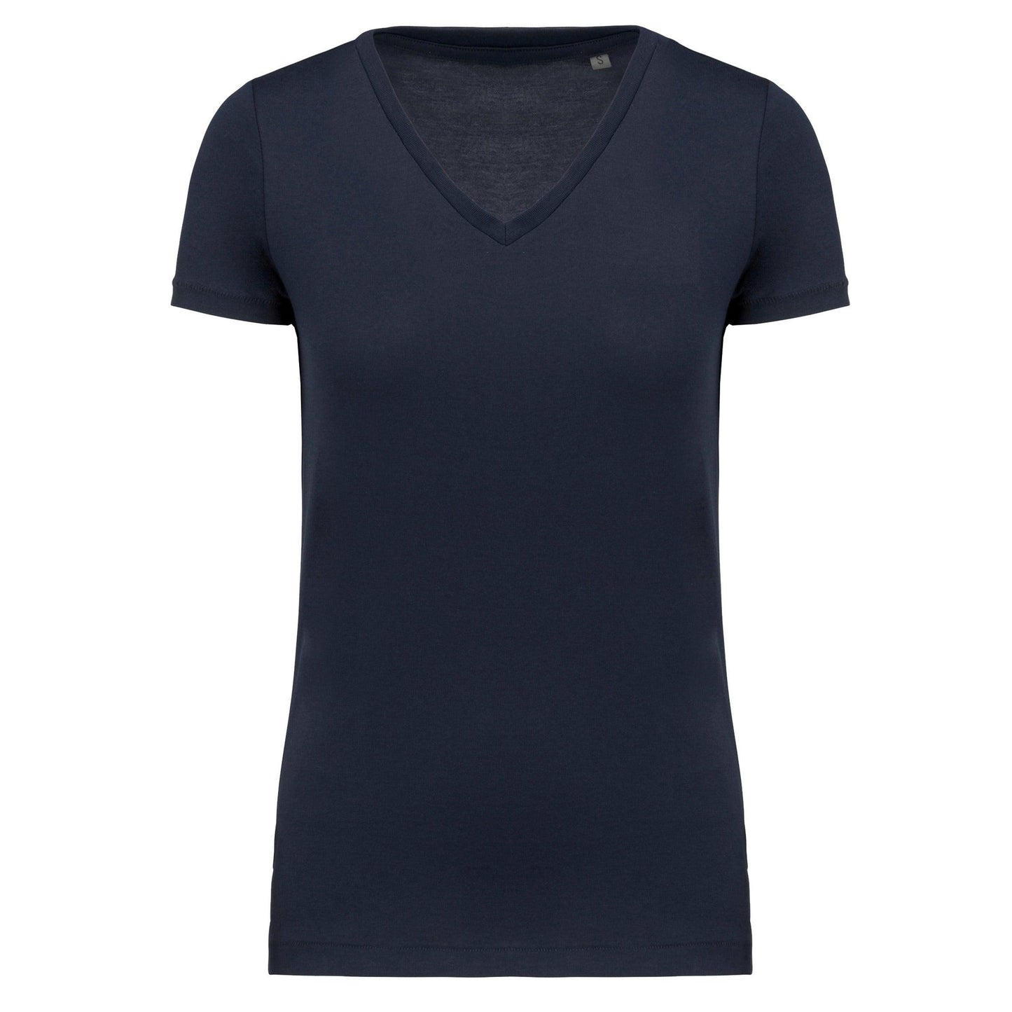 T-shirt Supima® col V manches courtes femme - La-broderie