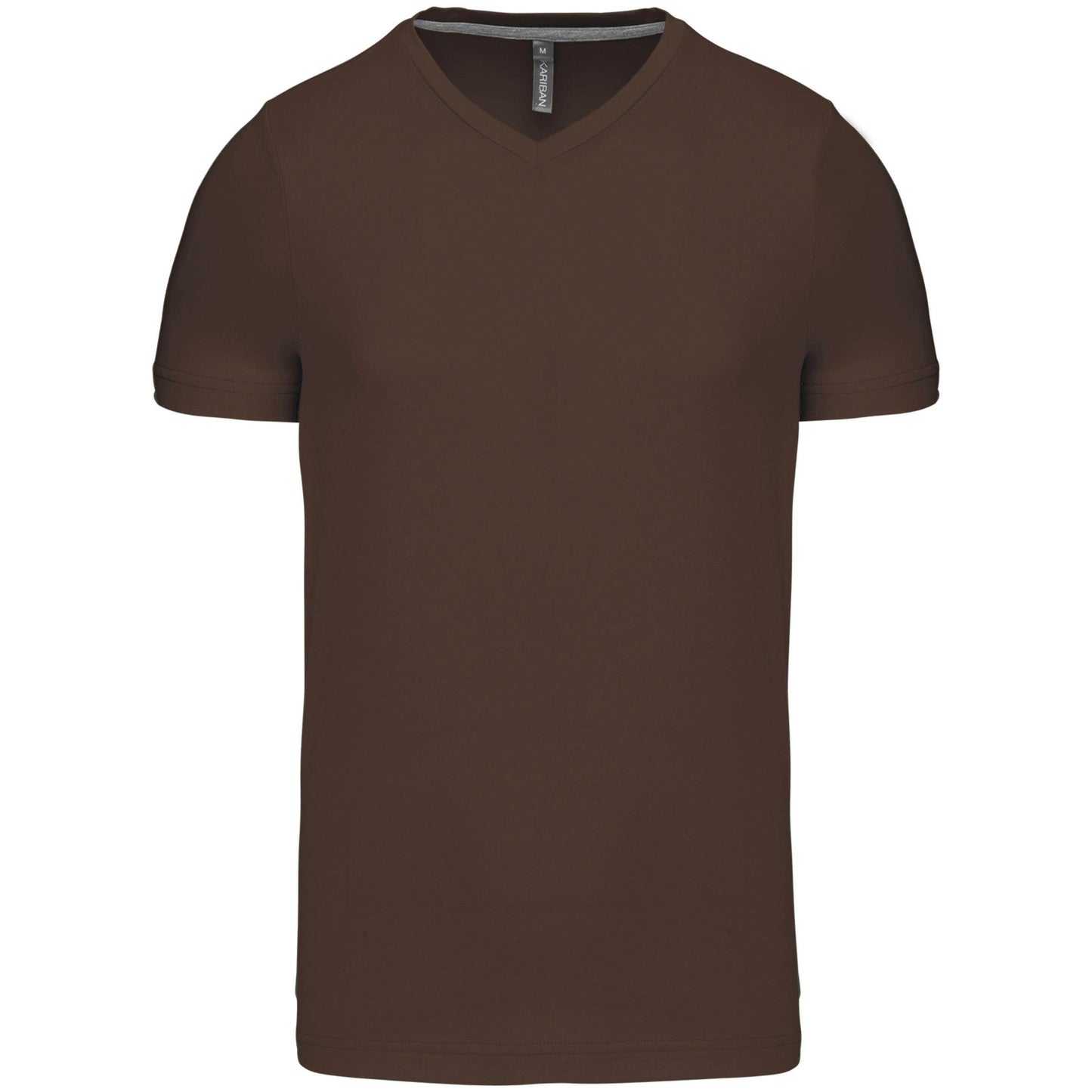 T-shirt col V manches courtes homme - La-broderie