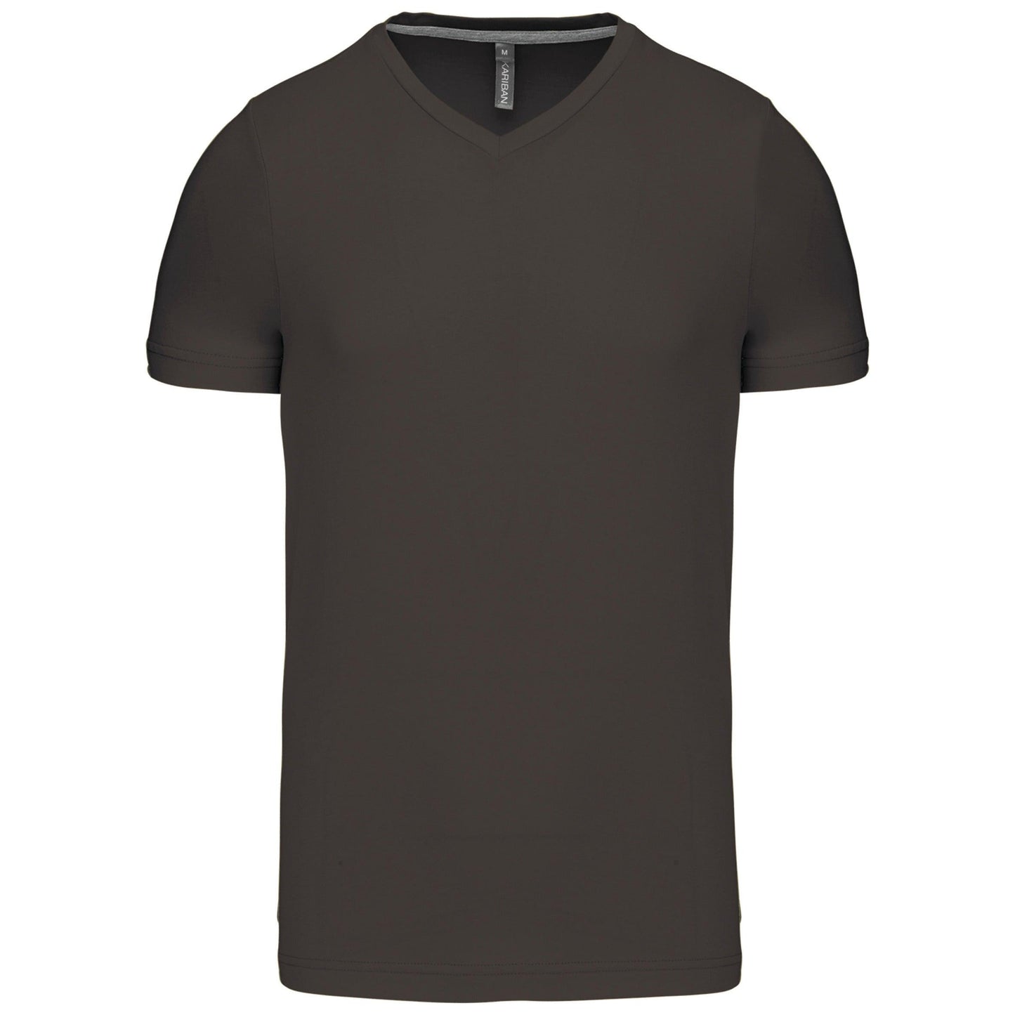 T-shirt col V manches courtes homme - La-broderie