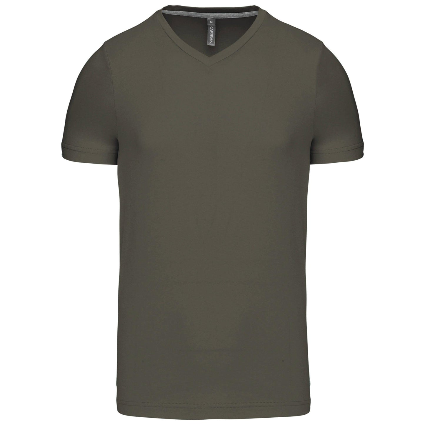 T-shirt col V manches courtes homme - La-broderie