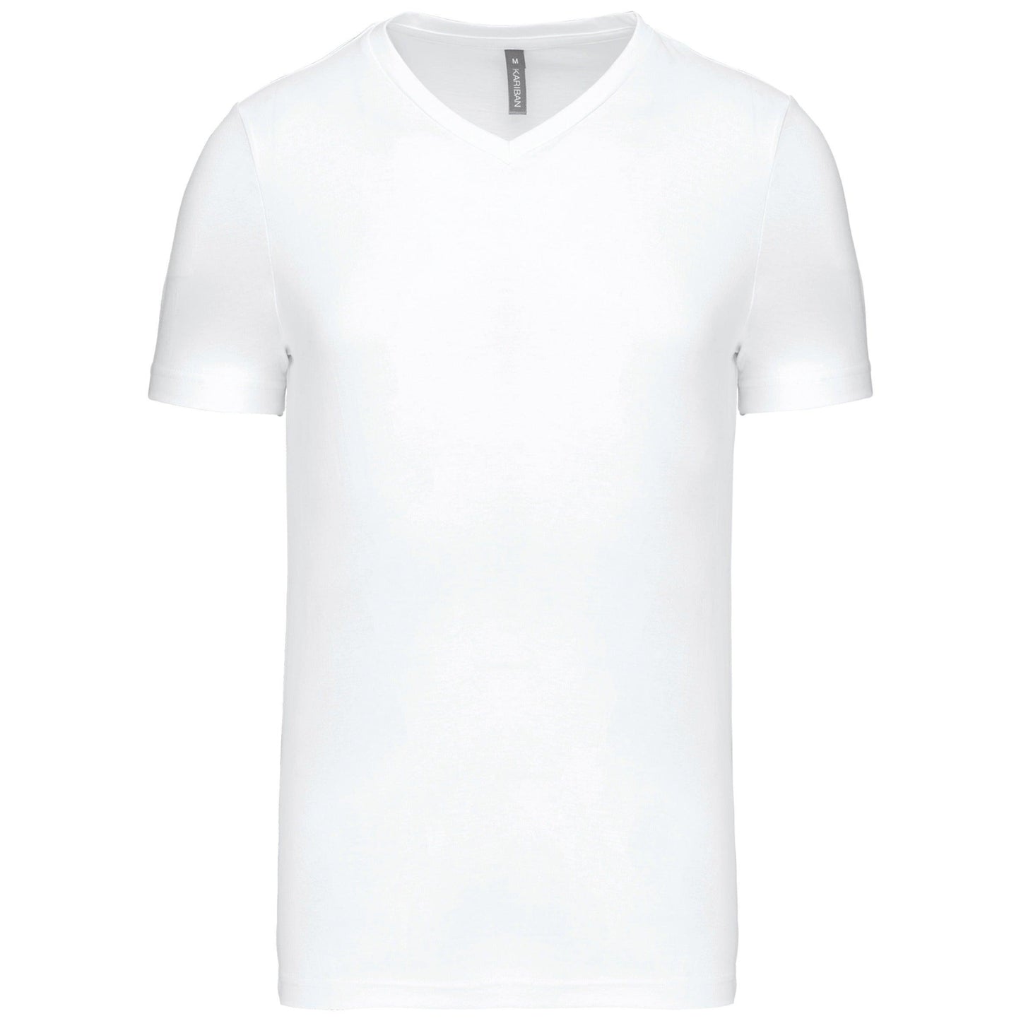 T-shirt col V manches courtes homme - La-broderie