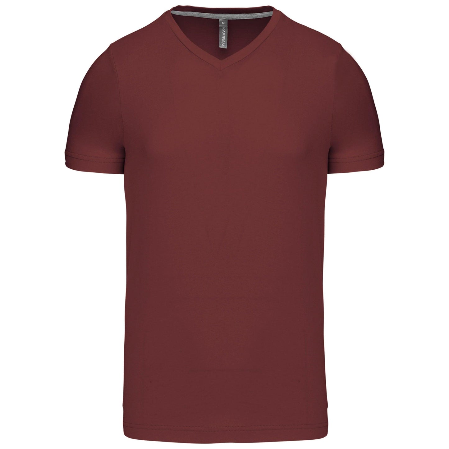 T-shirt col V manches courtes homme - La-broderie