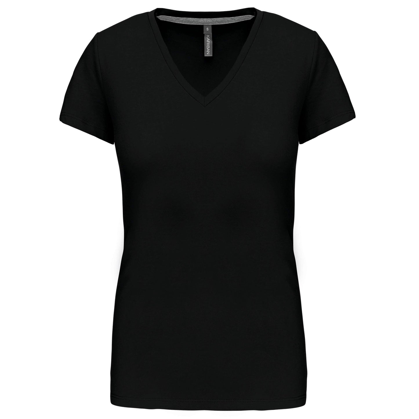 T-shirt col V manches courtes femme - La-broderie