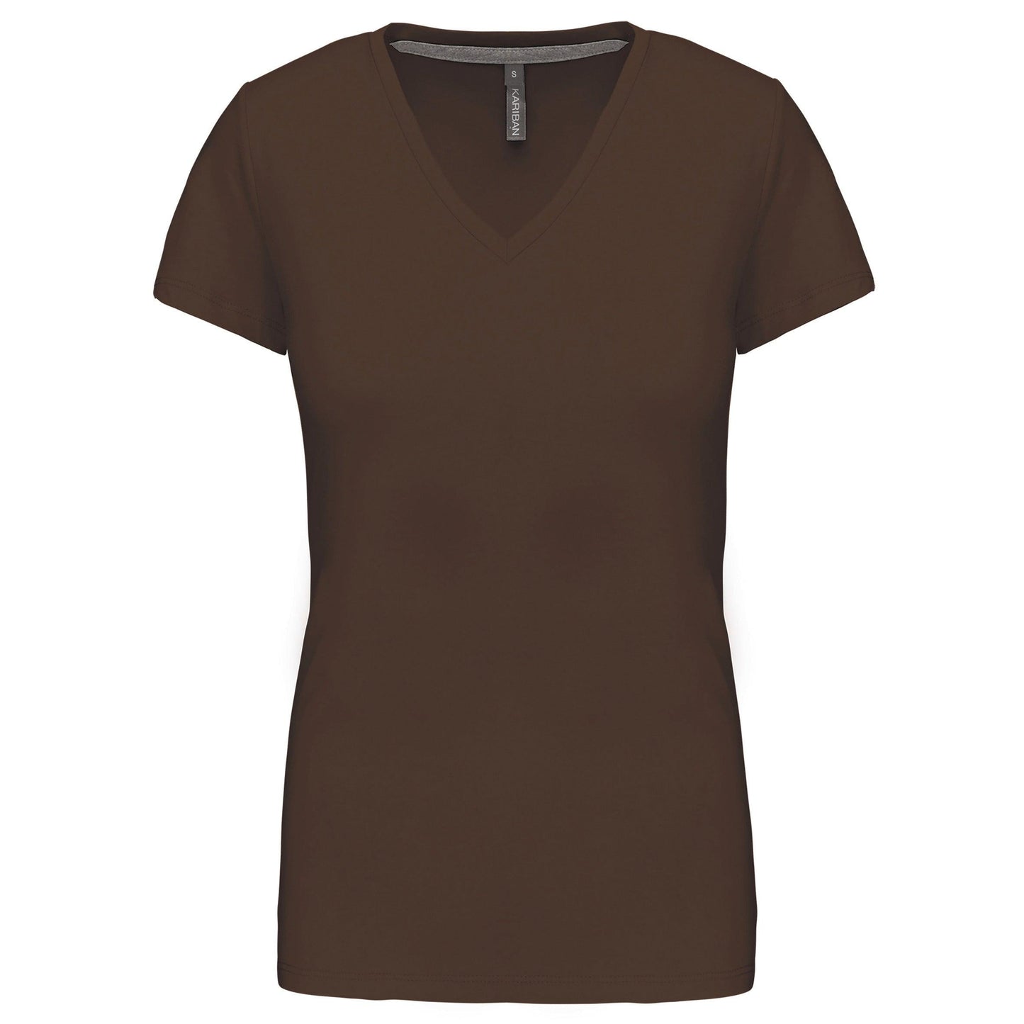 T-shirt col V manches courtes femme - La-broderie