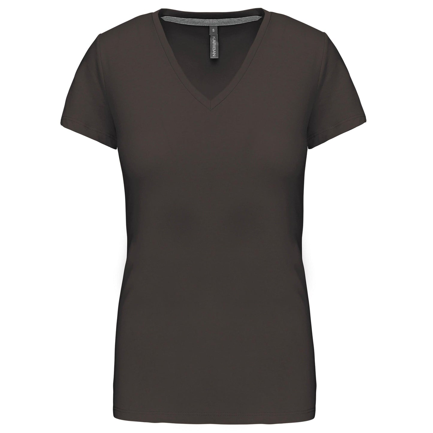 T-shirt col V manches courtes femme - La-broderie