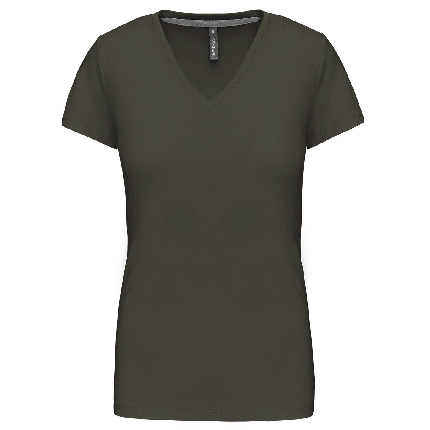 T-shirt col V manches courtes femme - La-broderie