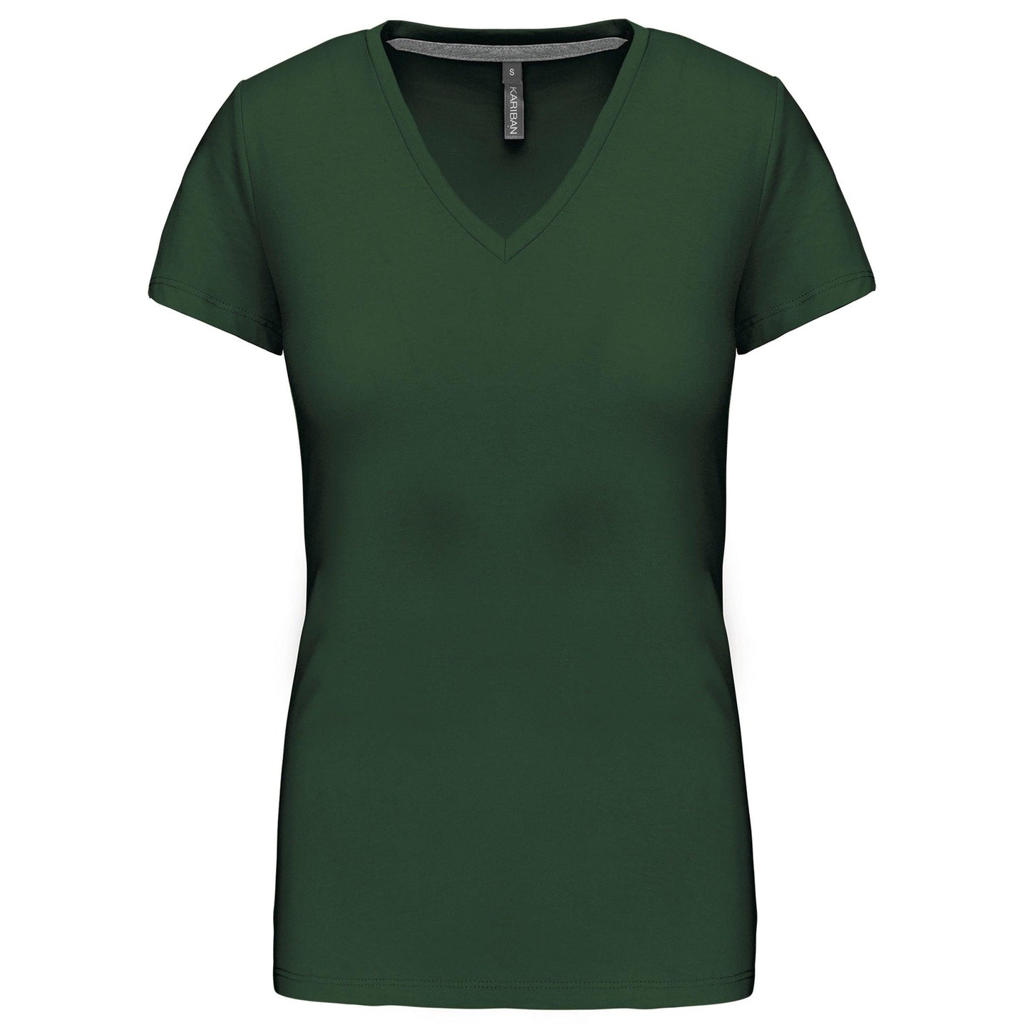 T-shirt col V manches courtes femme - La-broderie