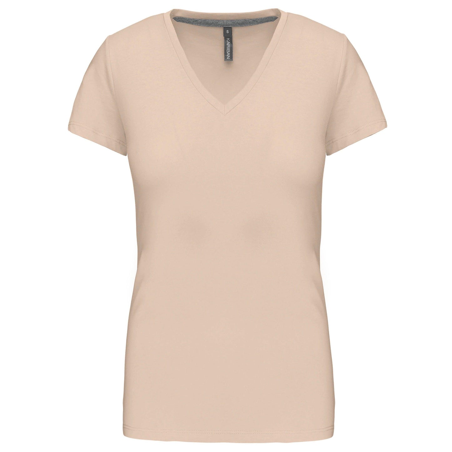 T-shirt col V manches courtes femme - La-broderie