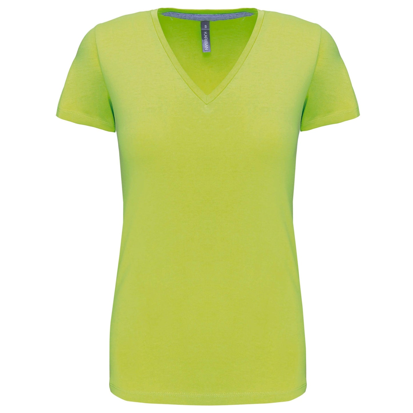 T-shirt col V manches courtes femme - La-broderie
