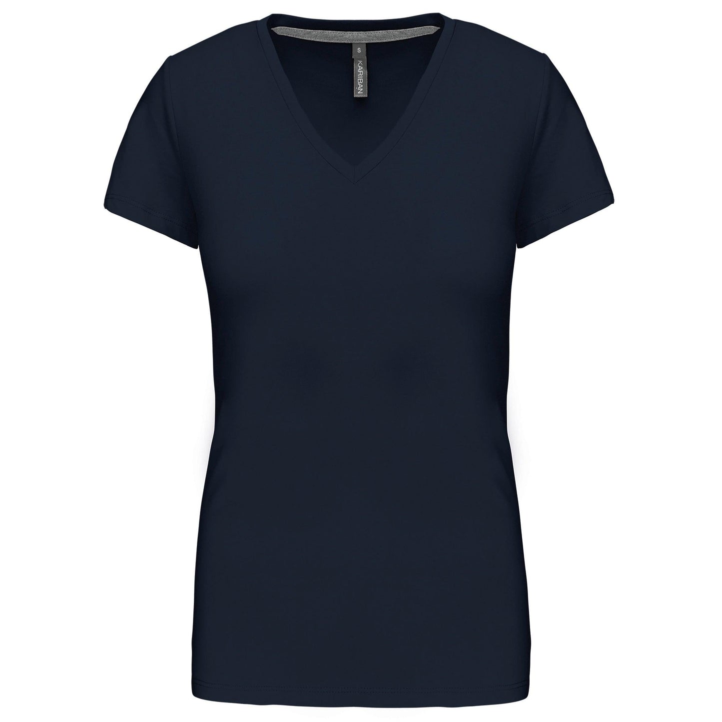 T-shirt col V manches courtes femme - La-broderie