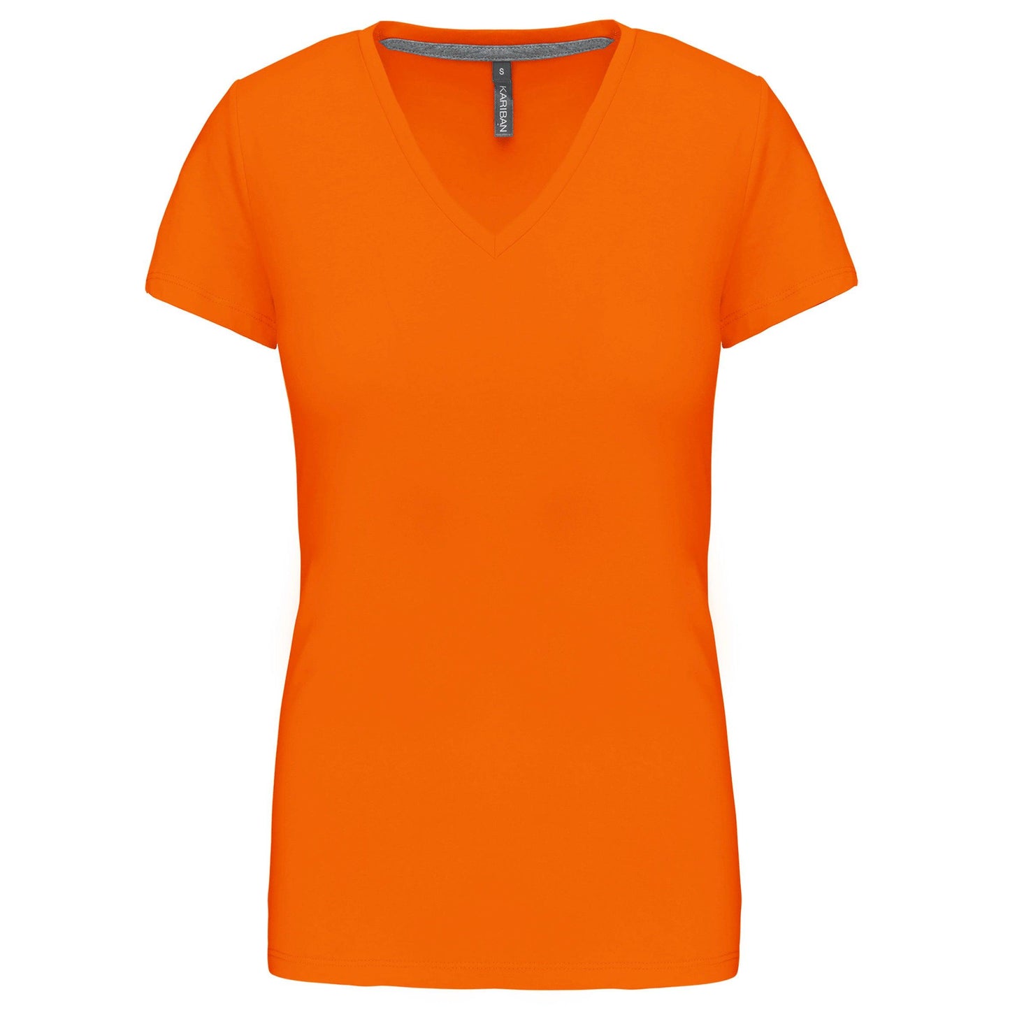 T-shirt col V manches courtes femme - La-broderie