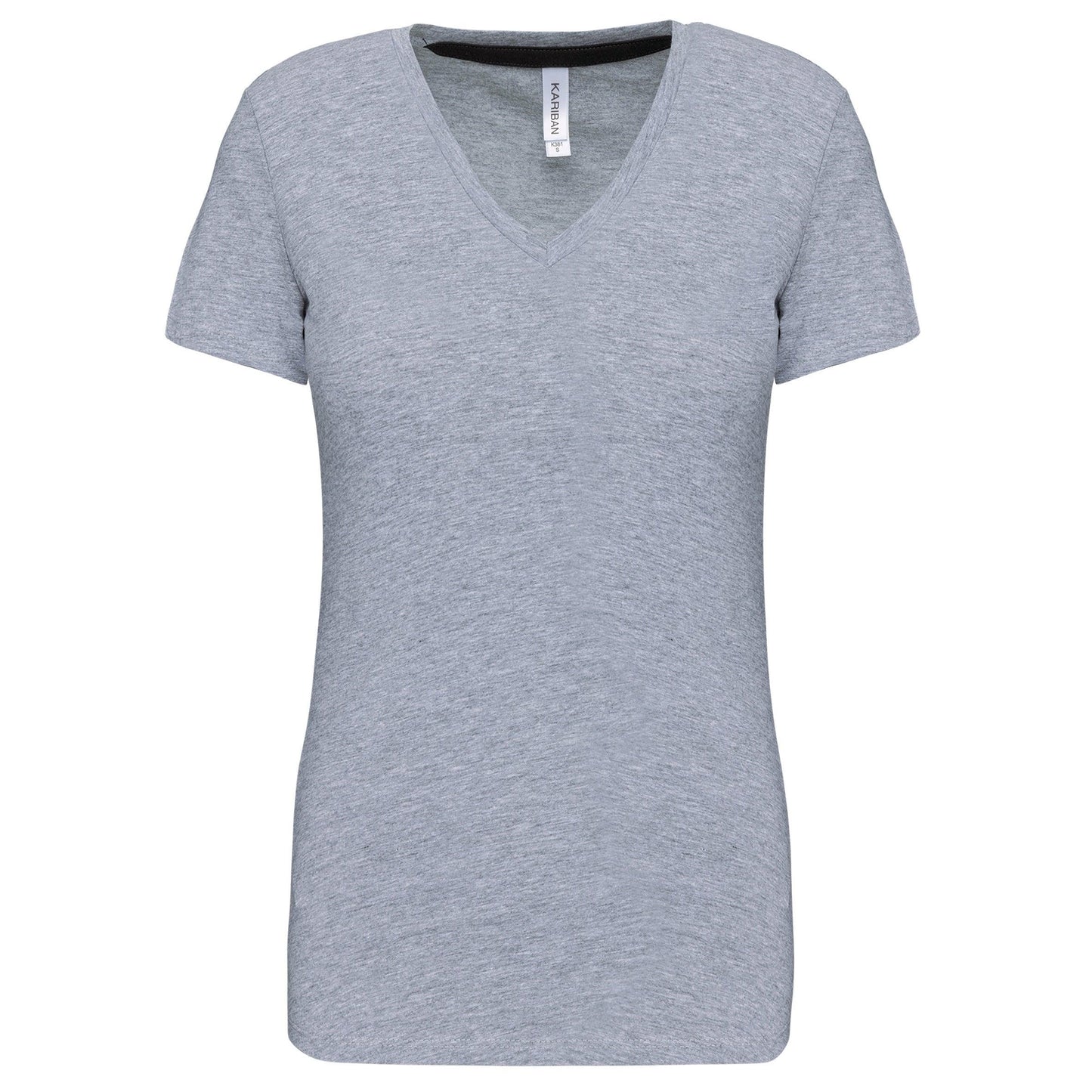 T-shirt col V manches courtes femme - La-broderie