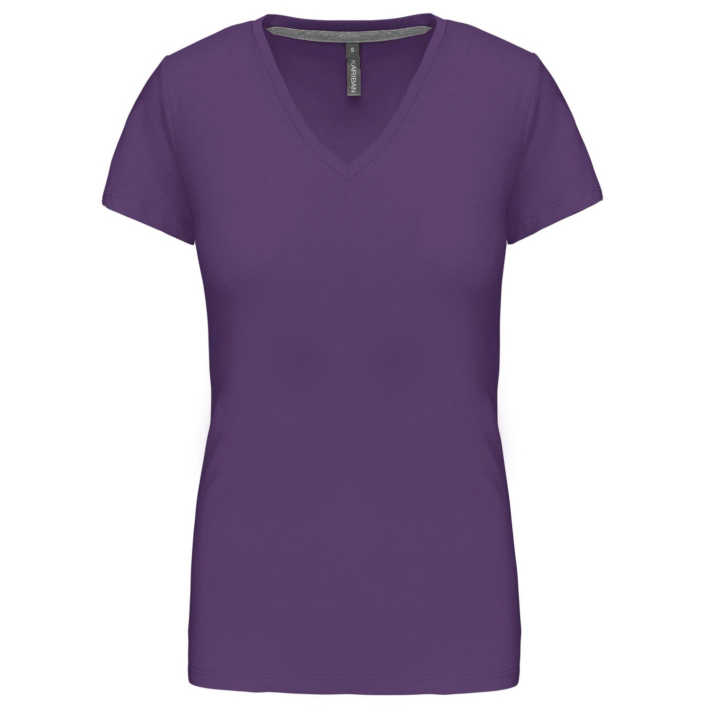 T-shirt col V manches courtes femme - La-broderie