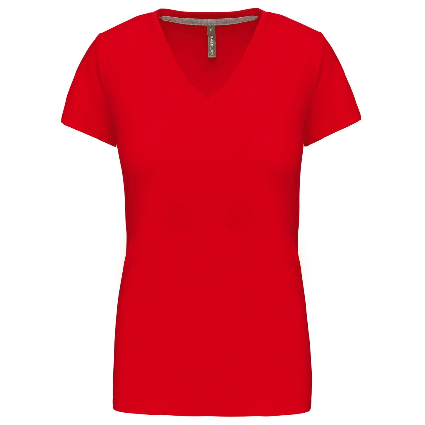 T-shirt col V manches courtes femme - La-broderie