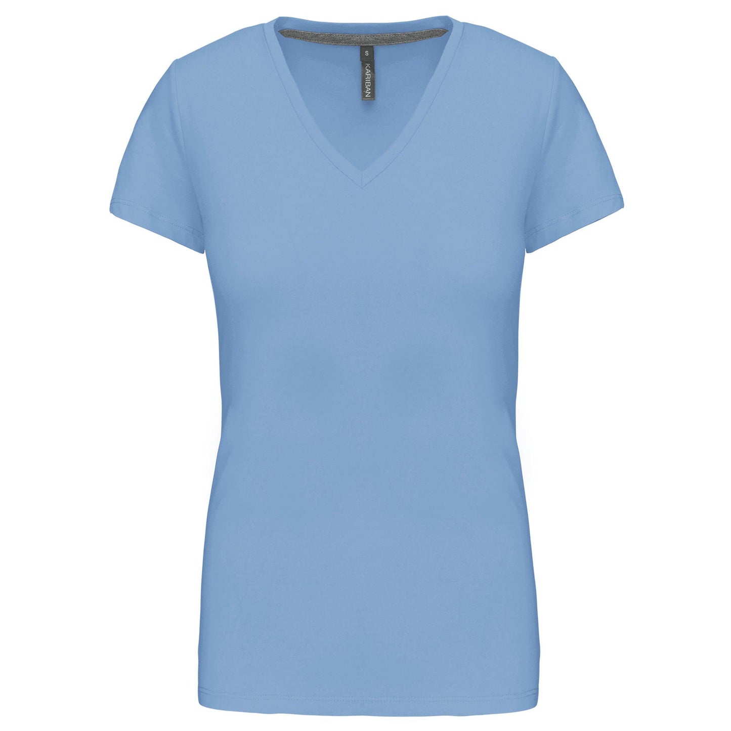 T-shirt col V manches courtes femme - La-broderie