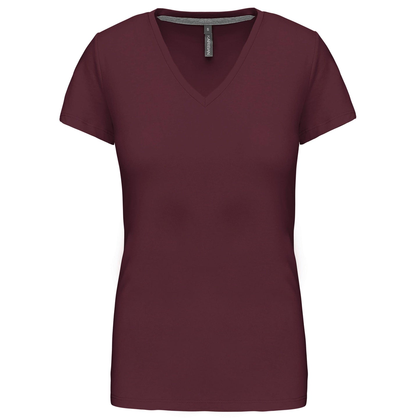 T-shirt col V manches courtes femme - La-broderie