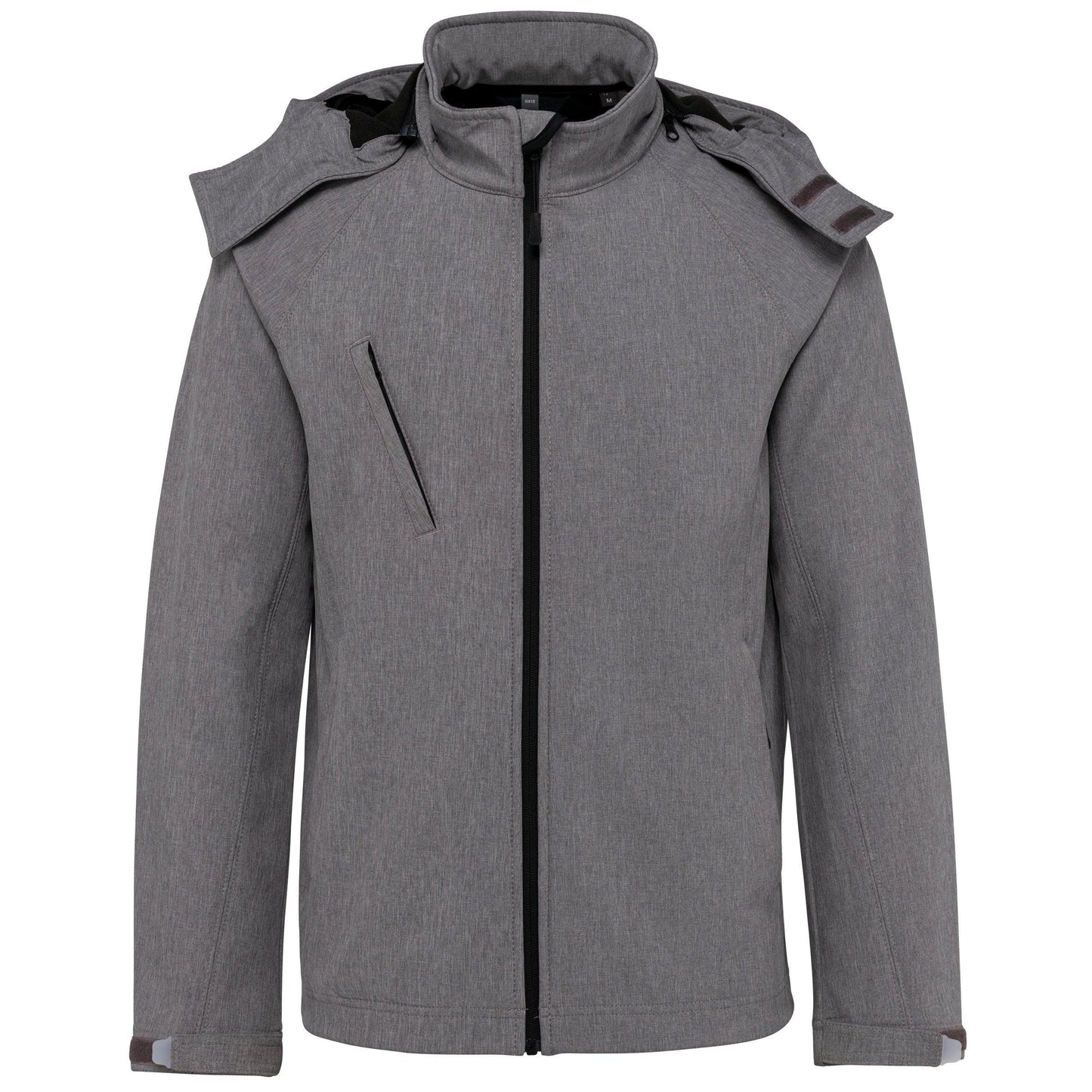 Veste softshell à capuche amovible homme - La-broderie