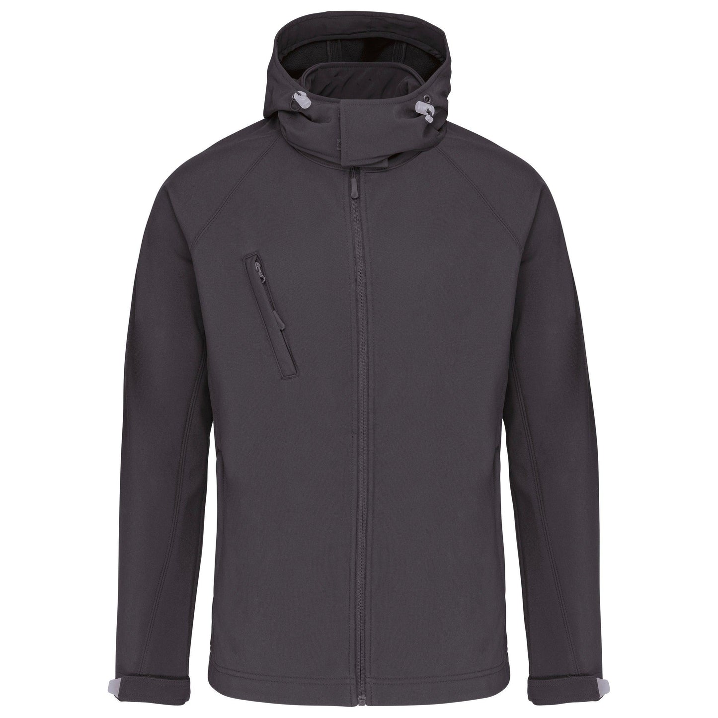 Veste softshell à capuche amovible homme - La-broderie