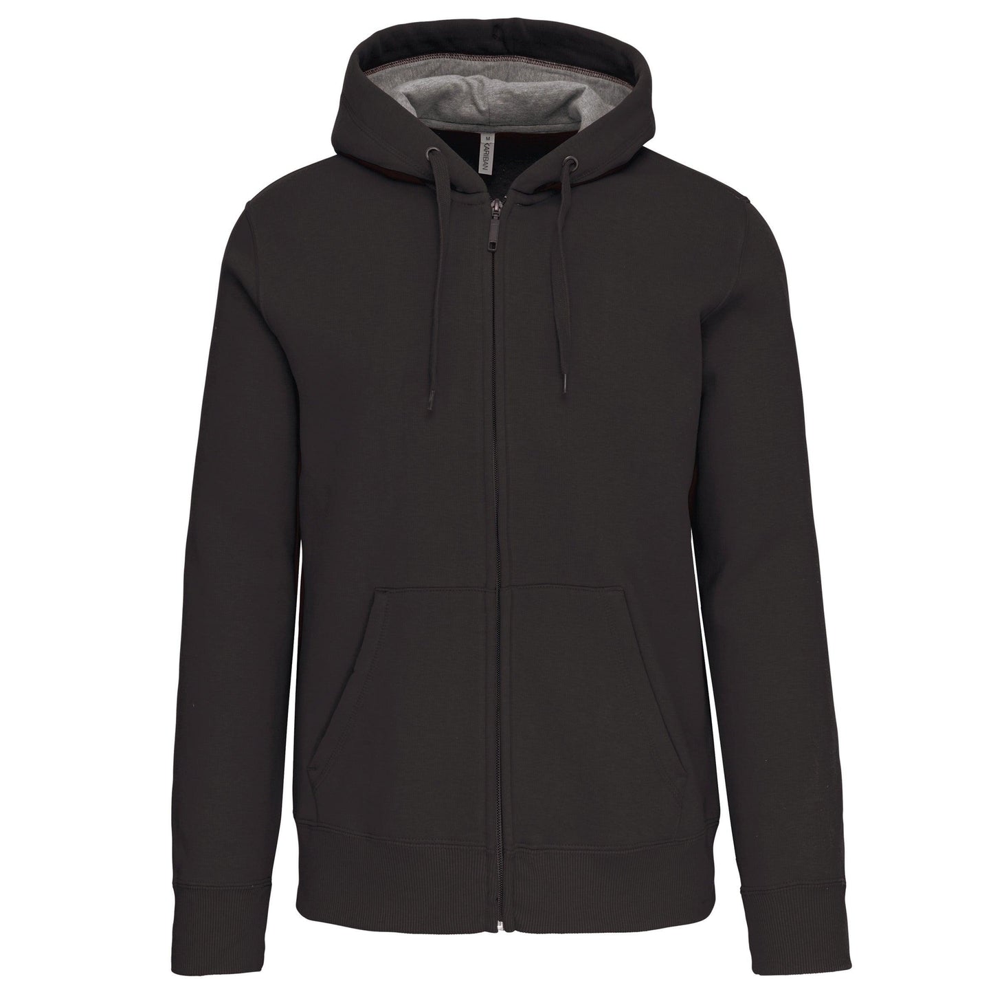 Sweat-shirt zippé capuche unisexe - La-broderie