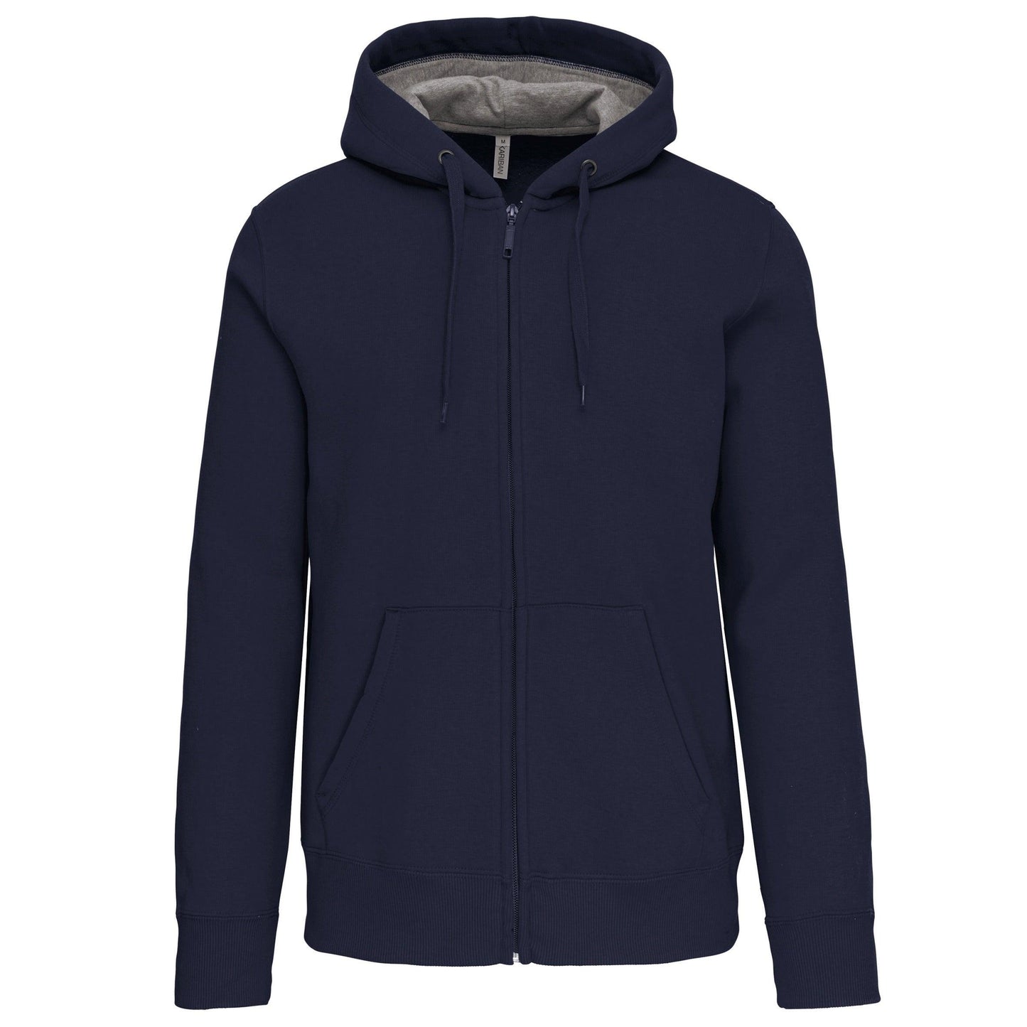 Sweat-shirt zippé capuche unisexe - La-broderie