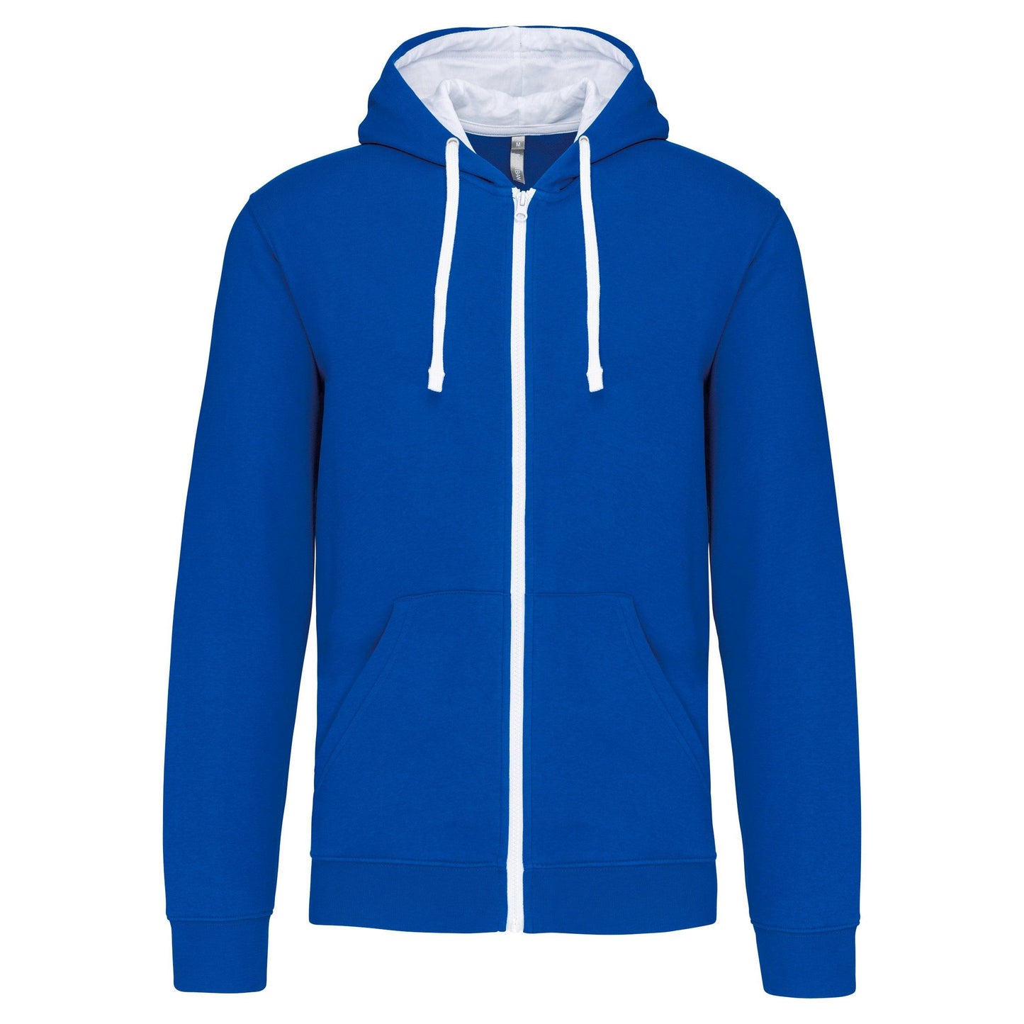 Sweat-shirt zippé capuche contrastée - La-broderie