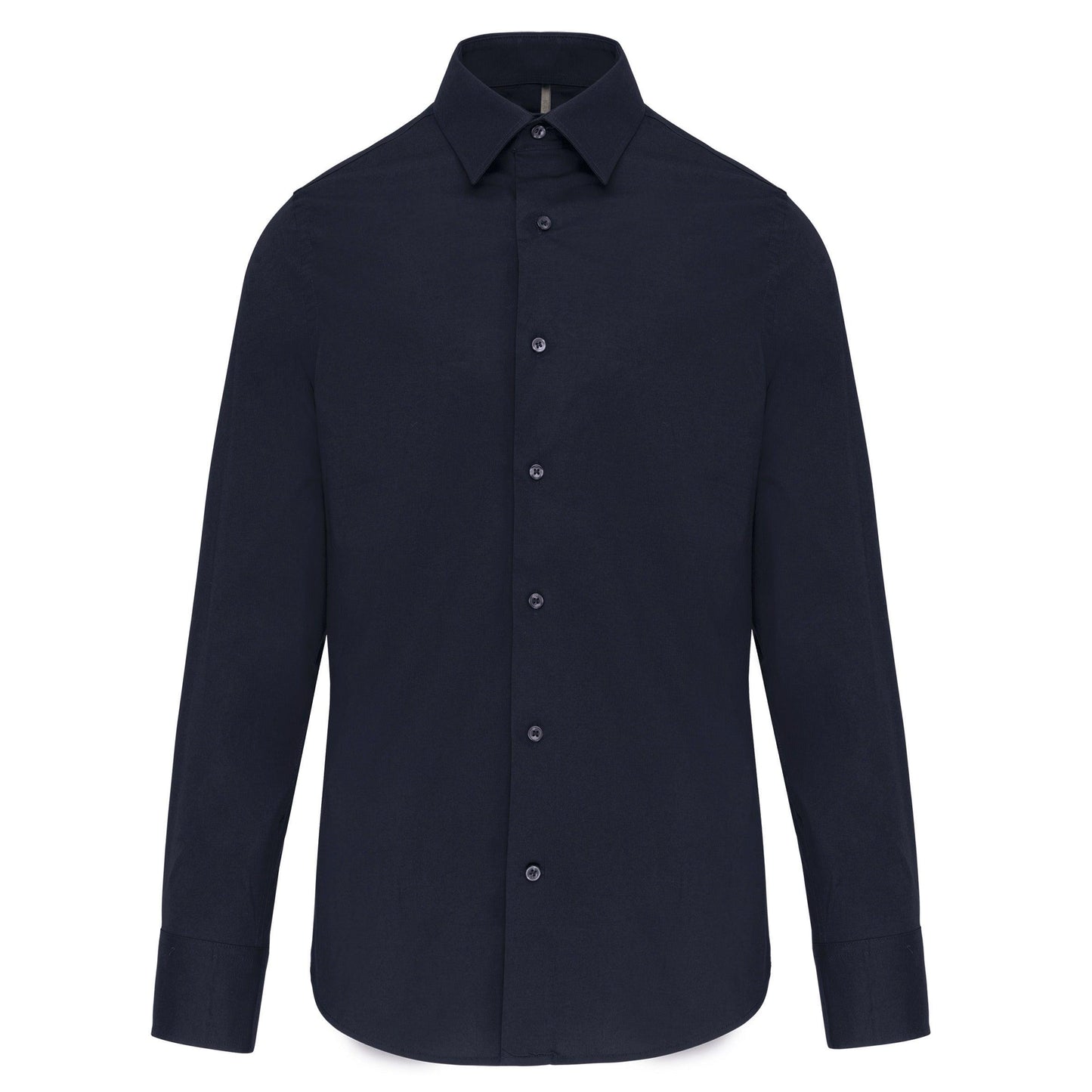 Chemise coton / élasthanne manches longues homme - La-broderie
