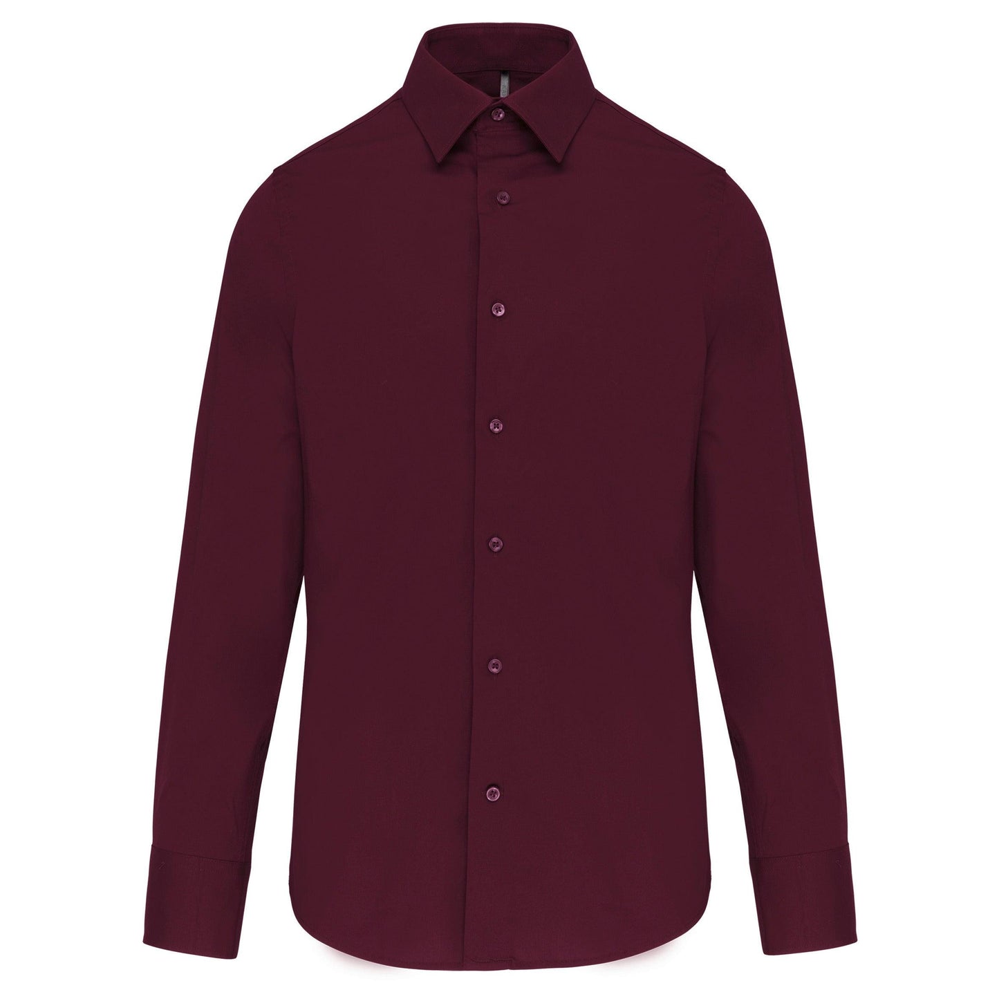 Chemise coton / élasthanne manches longues homme - La-broderie