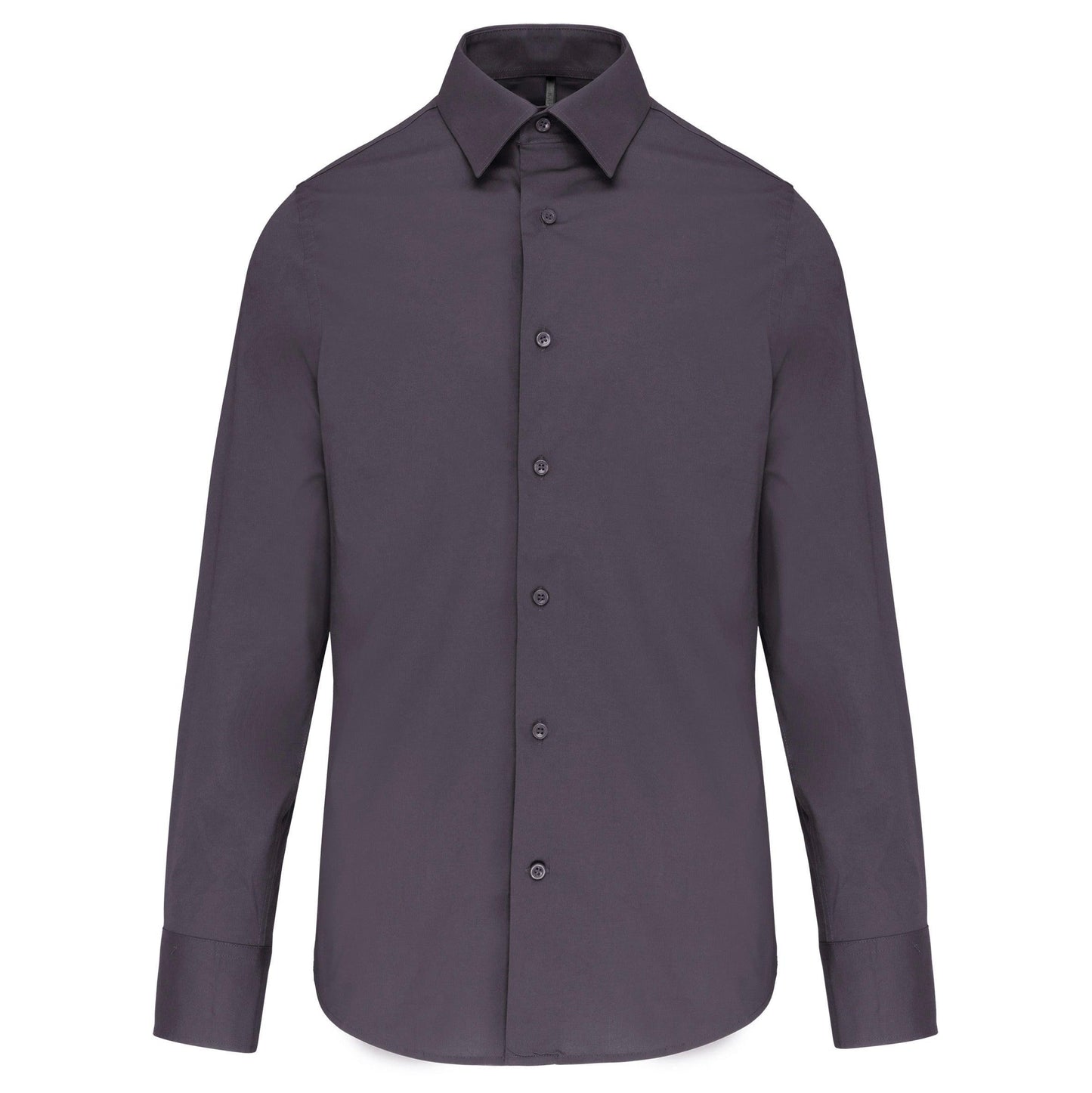 Chemise coton / élasthanne manches longues homme - La-broderie
