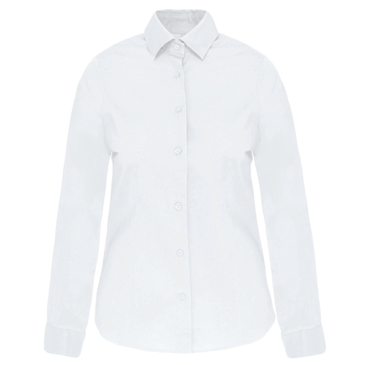 Chemise coton / élasthanne manches longues femme - La-broderie