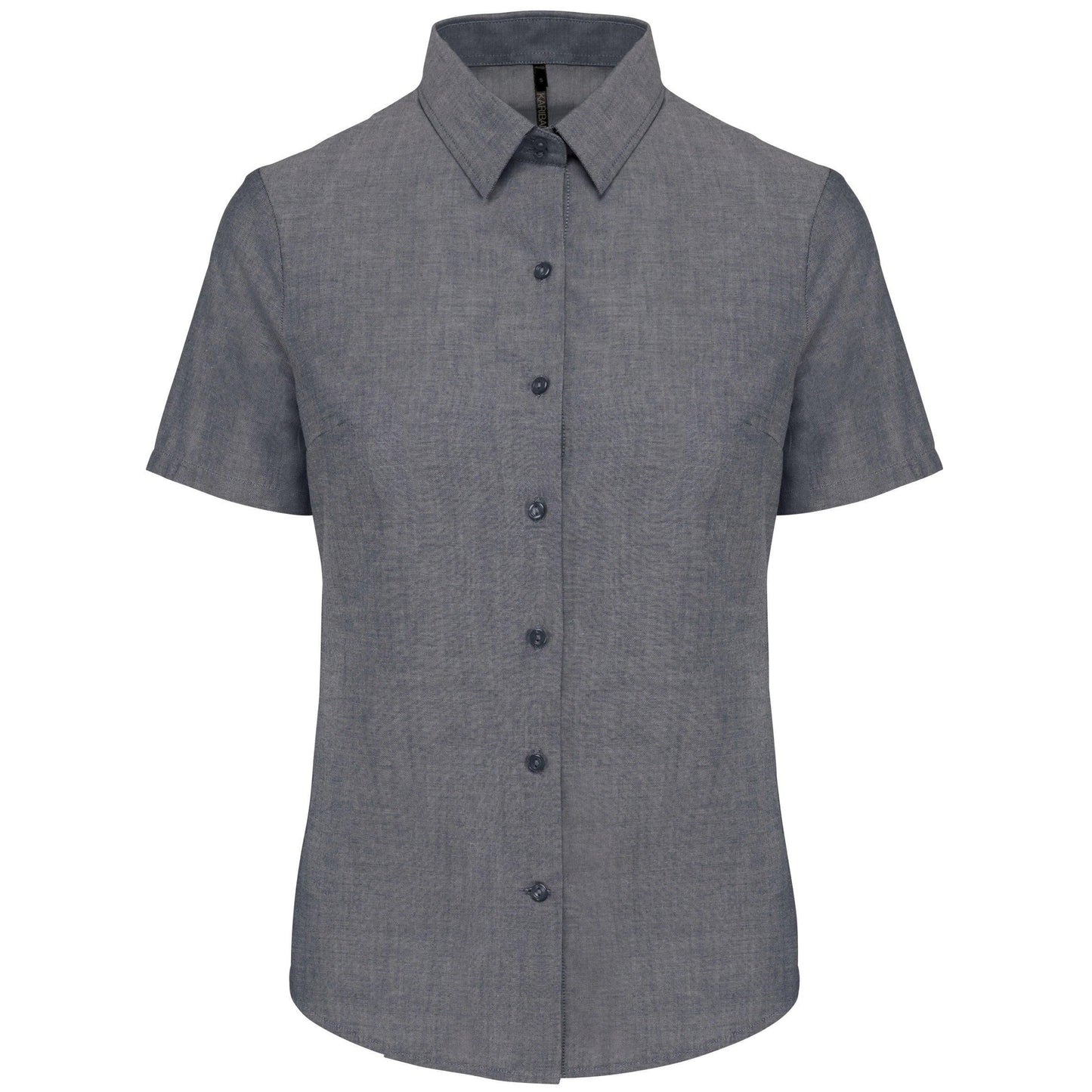 Chemise Oxford manches courtes femme - La-broderie