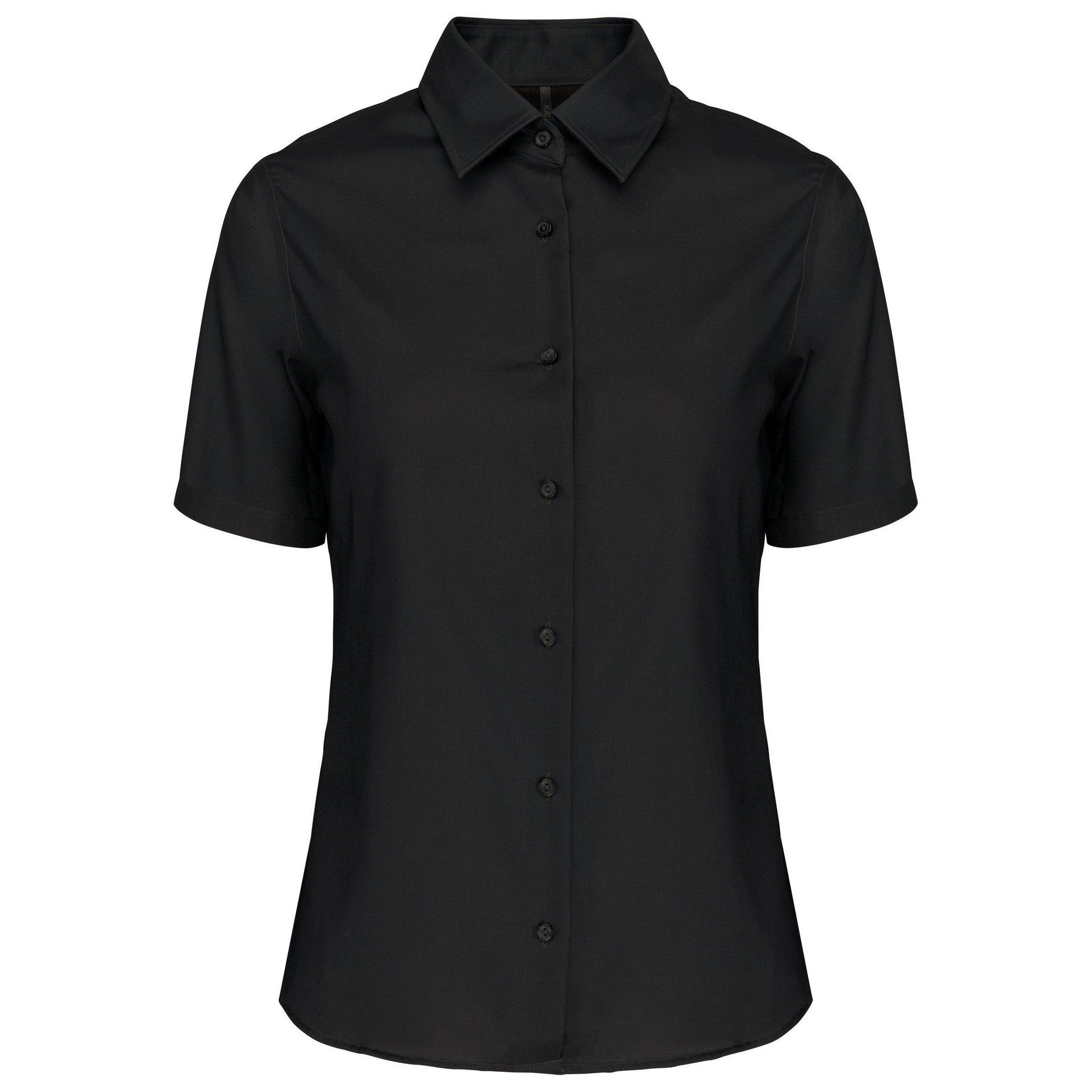 Chemise manches courtes sans repassage femme - La-broderie