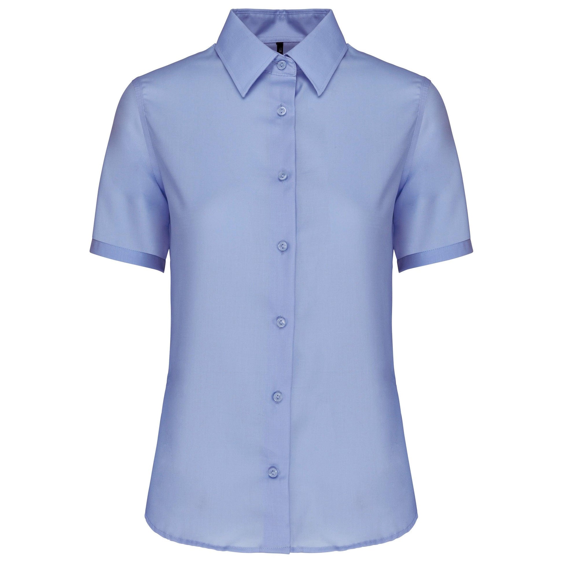 Chemise manches courtes sans repassage femme - La-broderie