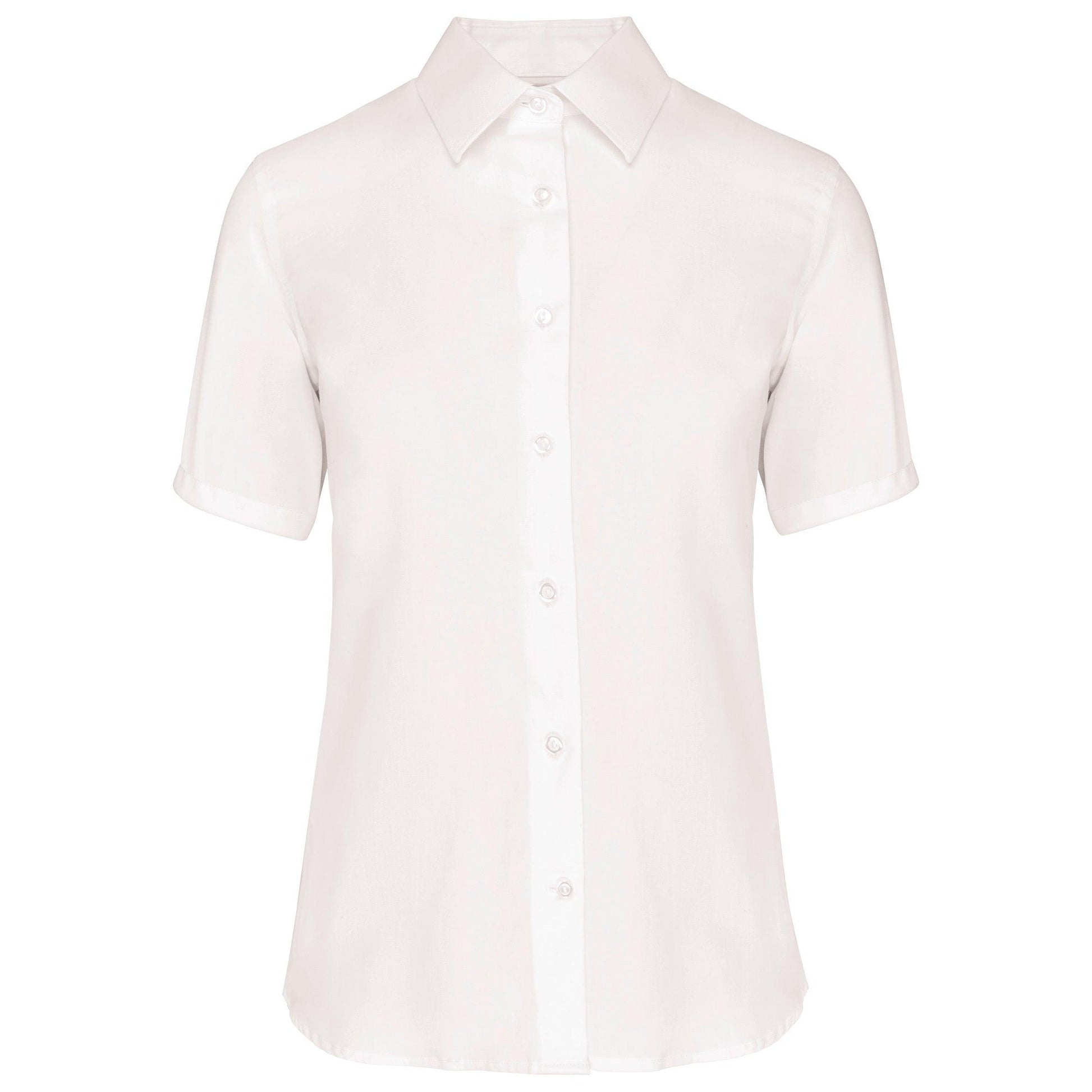 Chemise manches courtes sans repassage femme - La-broderie