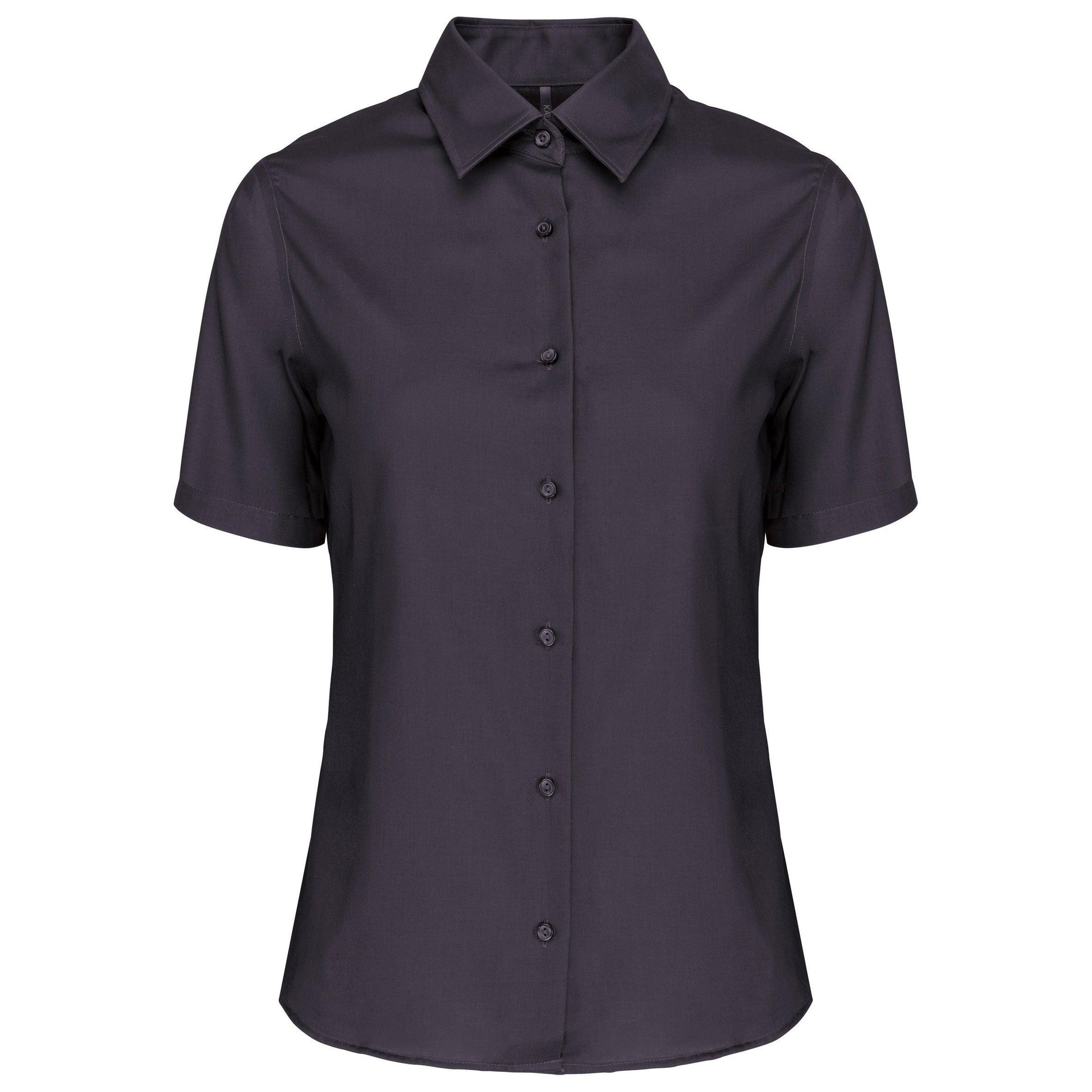 Chemise manches courtes sans repassage femme - La-broderie