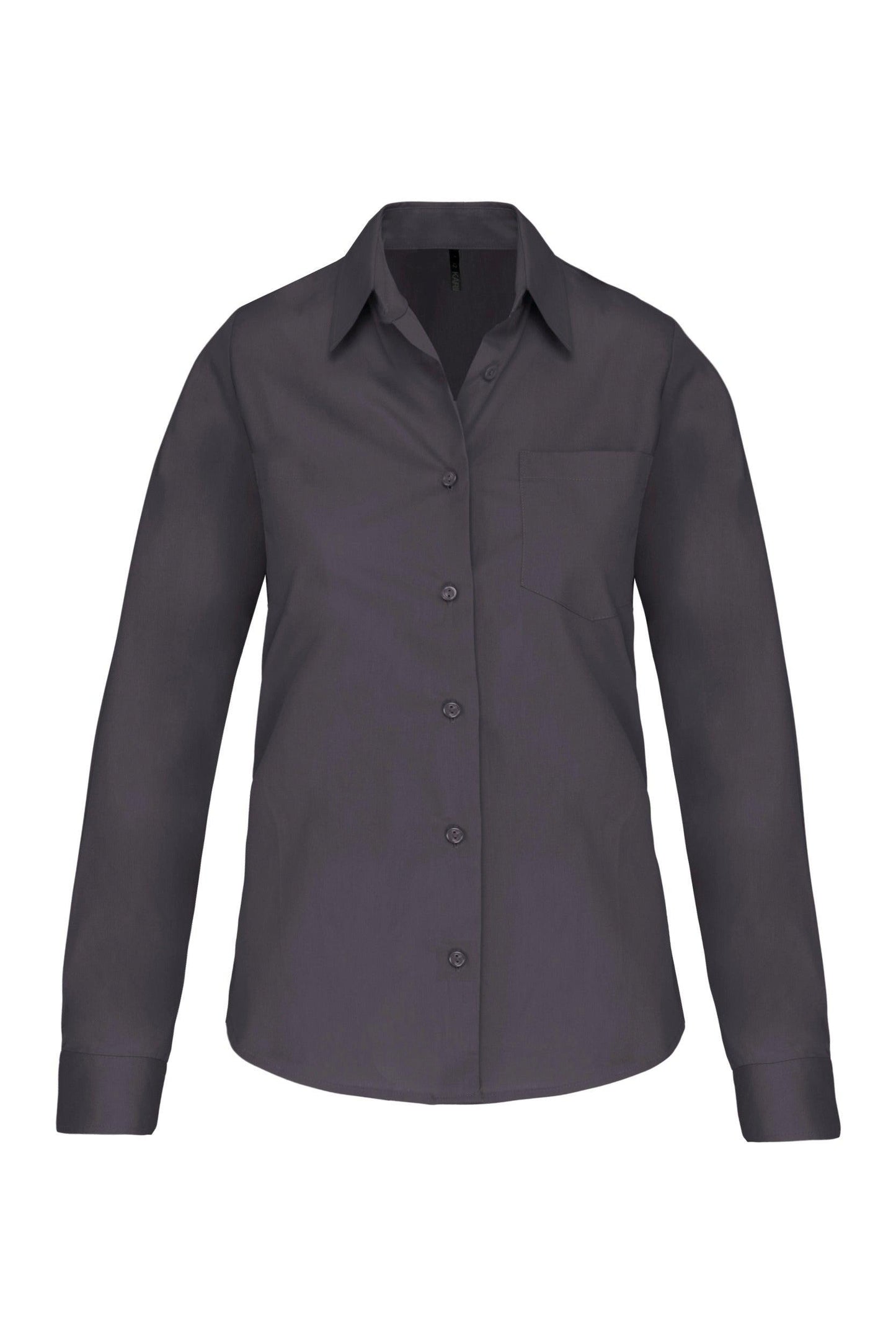 Chemise popeline manches longues femme - La-broderie
