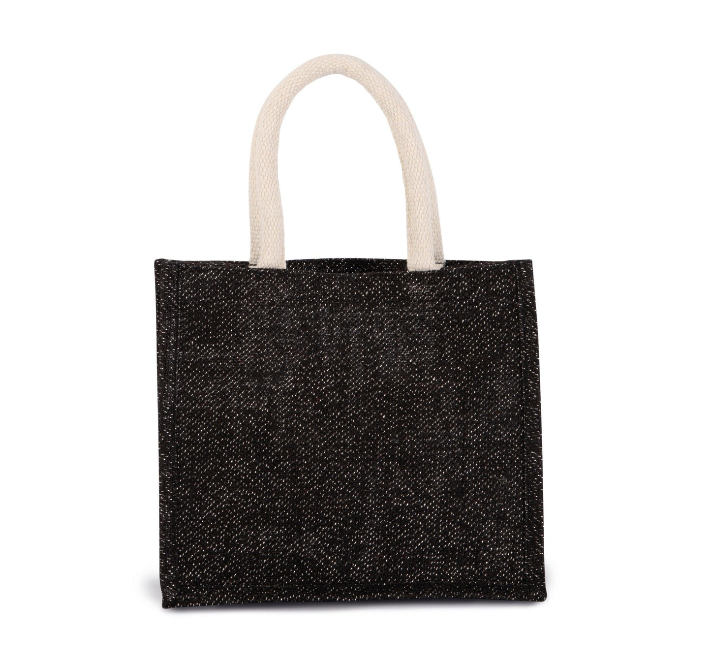 Sac style cabas en toile de jute - modèle moyen - La-broderie